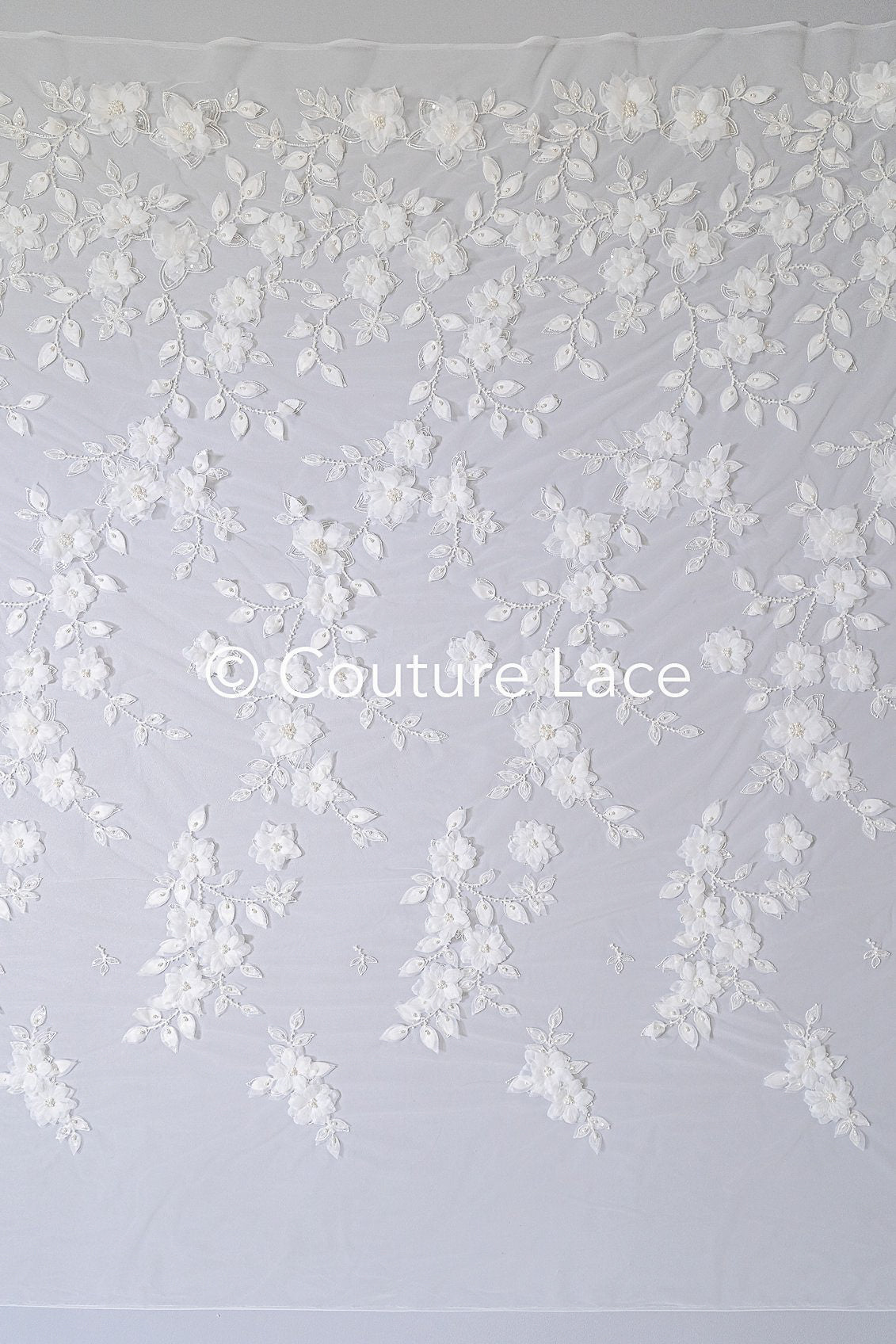 Exquisite Florale Spitze für Brautkleider, Jäckchen und Hochzeitsaccessoires // L25-717