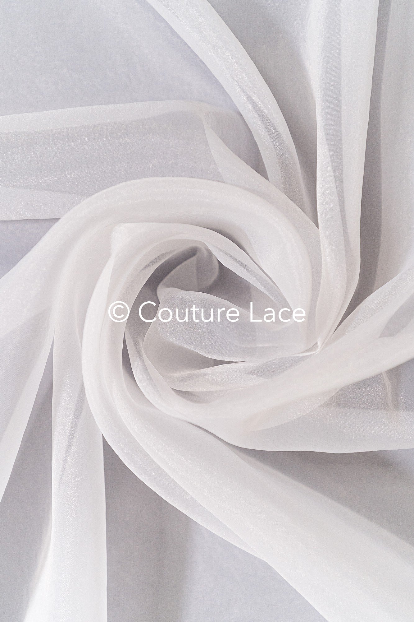 Silky shiny organza fabric – ideal for voluminous wedding dresses, skirts & decoration// R-135