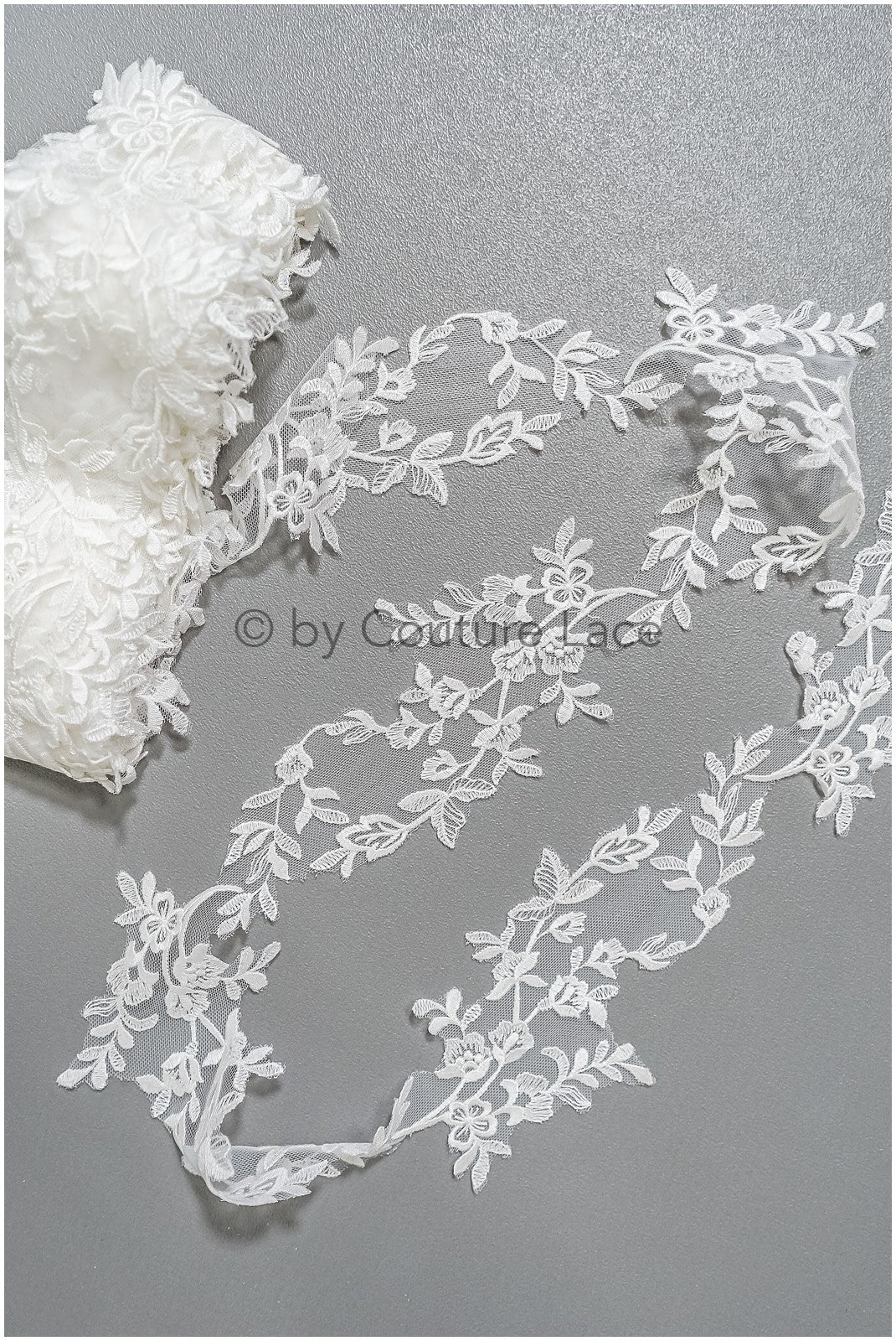 Brautspitze Borte Weiß/ Spitzenborte off-white / Braut Borte/ Spitzenborte für Brautkleid// T24-228