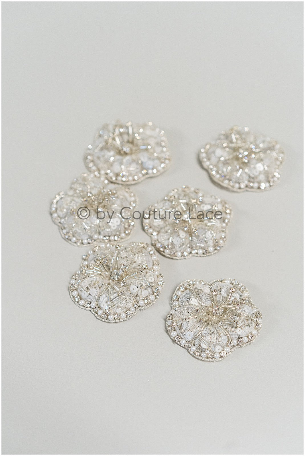 1Stk schwere Perlen 3D Kristall Blume, 3d Perlen Kleid Panels, Braut Diamant Blumen, Brautschleier 3d Blumen, funkelnde Perlen Blume// E-038K-1STK
