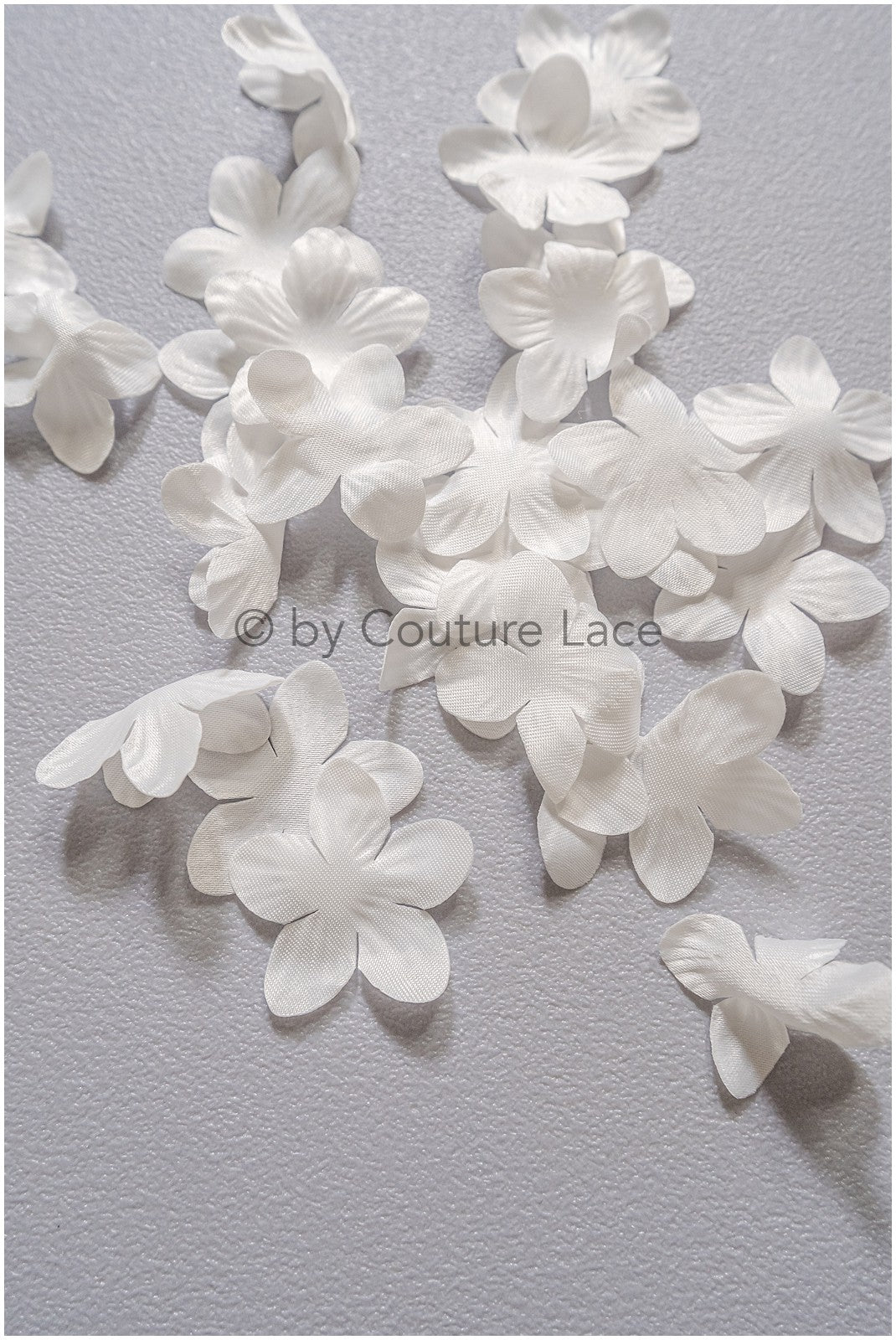 9g. 3D Sew On Flowers/ 3D Bridal Satin Flower/ 3D Flowers for Wedding Dress// A24-429 (FL-040)