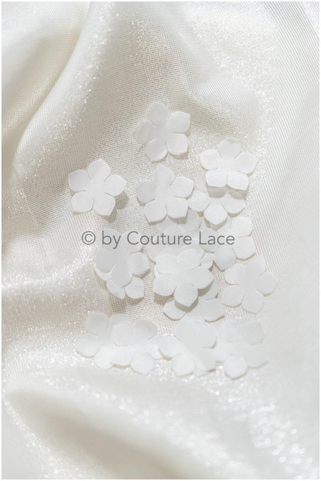 24 pcs. wedding dress lace applique/ applique/ 3D pearl flower applique/ patch// A24-403