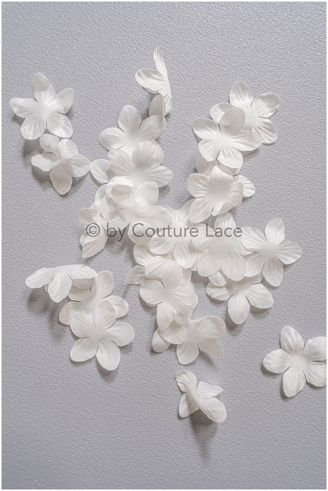 9g. 3D Sew On Flowers/ 3D Bridal Satin Flower/ 3D Flowers for Wedding Dress// A24-429 (FL-040)