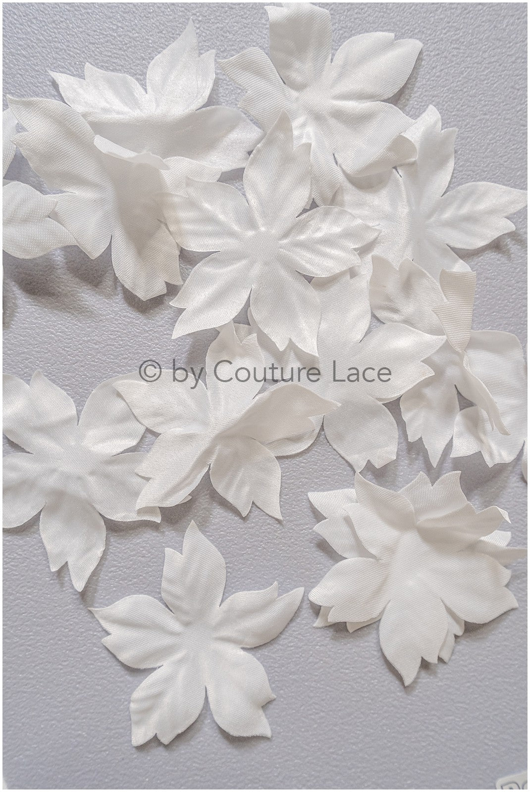 6g. 3D lace flowers/ 3D flowers sew on/ 3D flowers lace applique/ wedding dress lace applique// A24-431