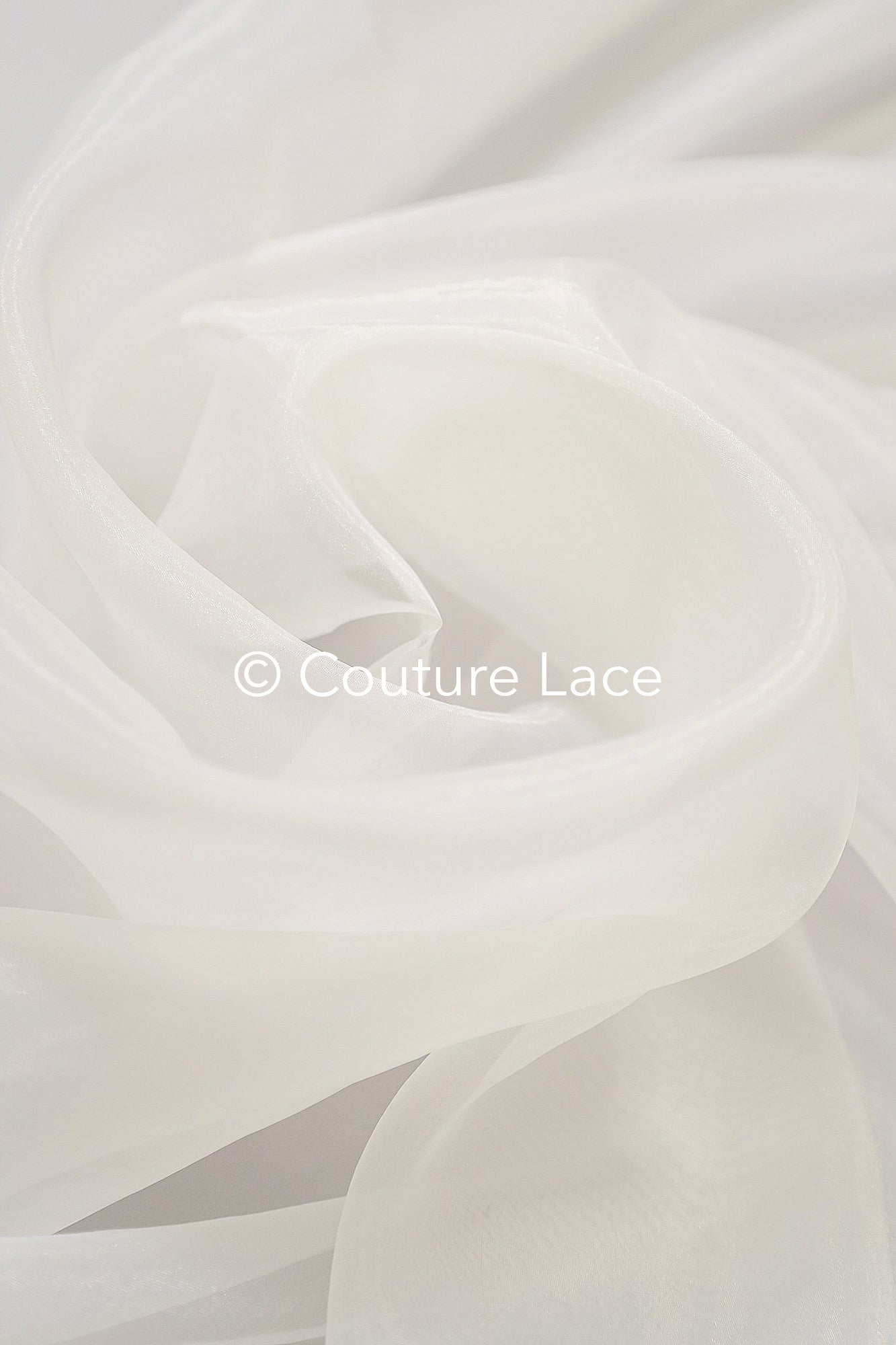 Seiden-glänzender Organza Stoff – Ideal für voluminöse Brautkleider, Röcke & Dekoration// R-055
