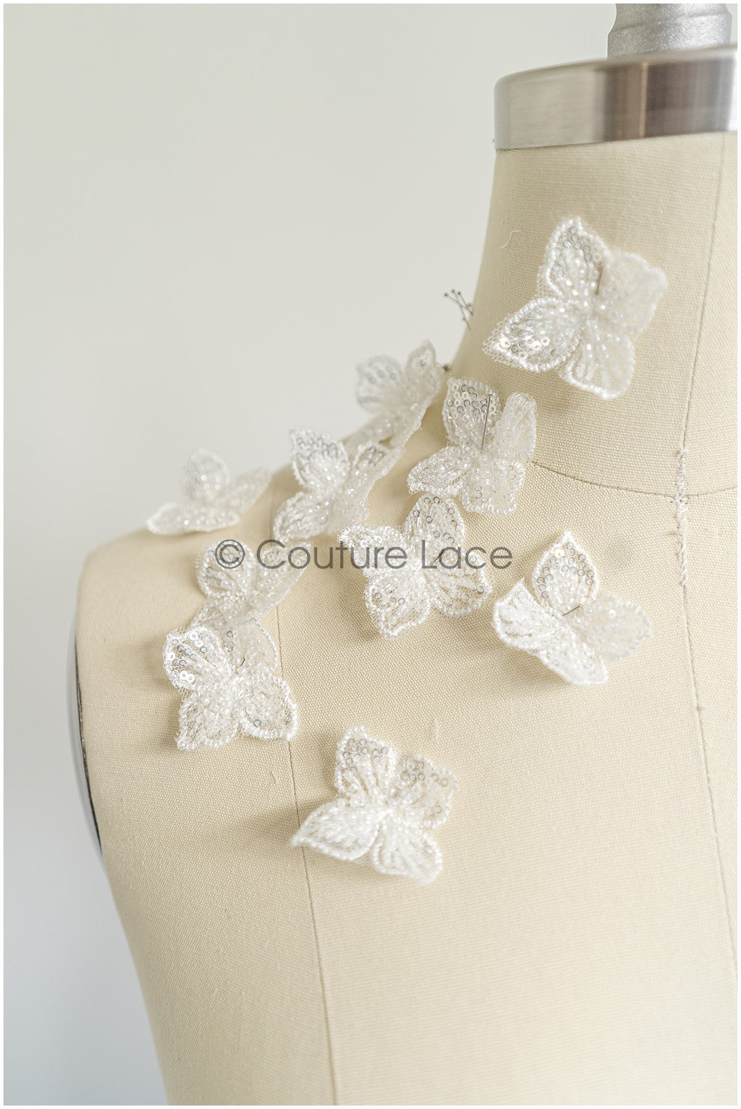 10pcs. Lace flowers for sewing/ 3D flower lace applique/ wedding dress lace applique/ bridal lace// A22-254