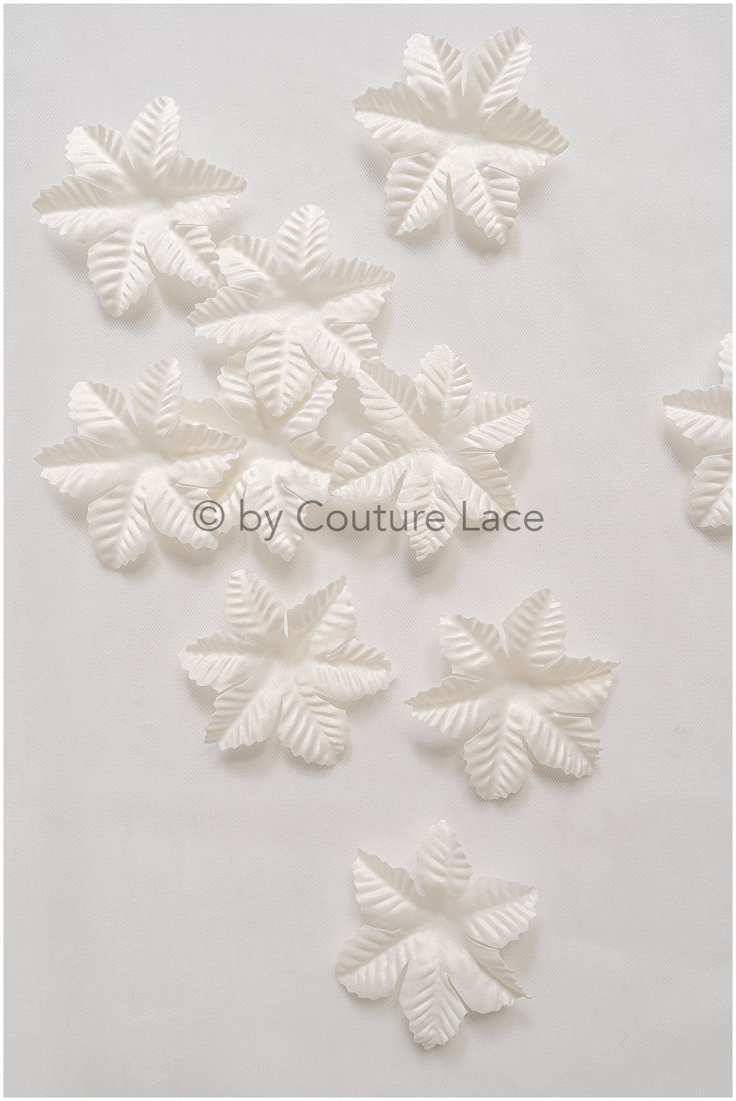 34g. 3D lace flowers/ 3D flowers sew on/ 3D flowers lace applique/ wedding dress lace applique// A24-446