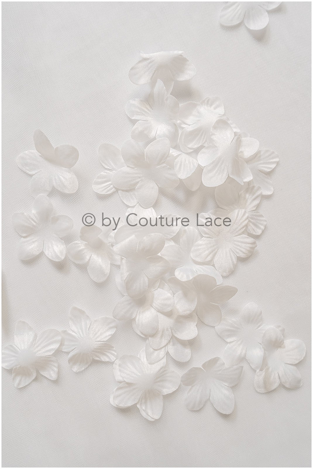 9g. 3D Sew On Flowers/ 3D Bridal Satin Flower/ 3D Flowers for Wedding Dress// A24-429 (FL-040)