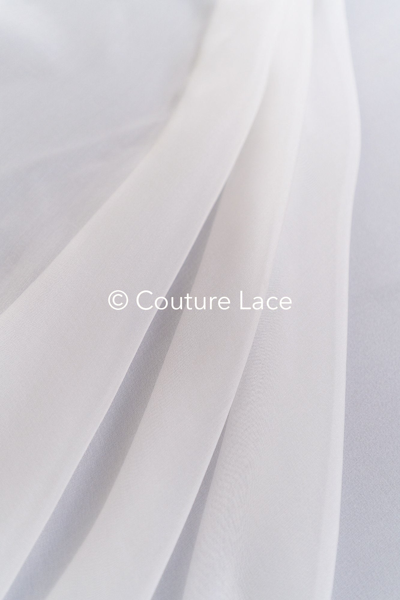 Silk Chiffon 6MM – Elegant, transparent fabric for wedding dresses made of real silk // R-132