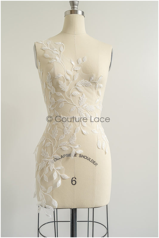 Wildblumen-Spitzen-Patch, Blumen-Spitzen-Applikation, Spitzen-Blumen-Patch, Braut-Spitzen-Blumenapplikationen, A22-263