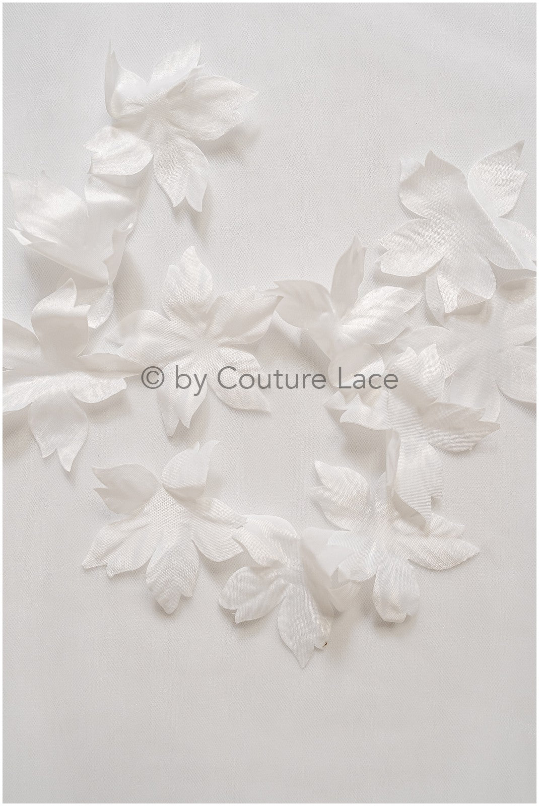 6g. 3D lace flowers/ 3D flowers sew on/ 3D flowers lace applique/ wedding dress lace applique// A24-431