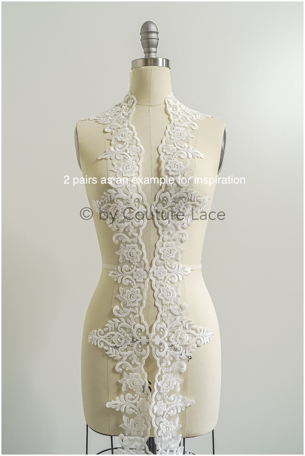 Brautspitze Borte Weiß/ Spitzenborte off-white / Braut Borte/ Spitzenborte für Brautkleid// T24-223
