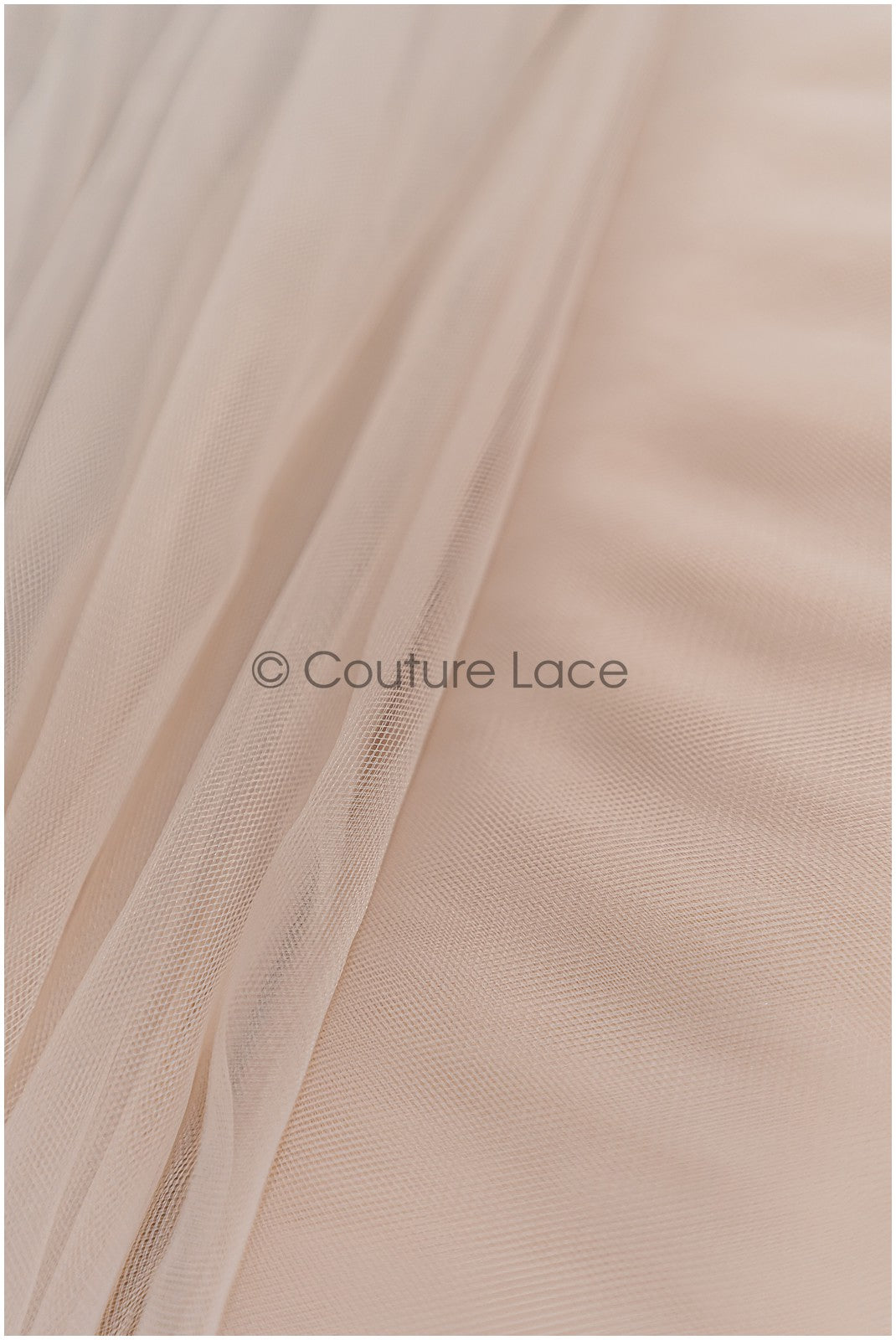 Soft Nude - 160cm wide very soft tulle fabric for bridal veils and wedding dresses/ soft net fabric// R-137-66