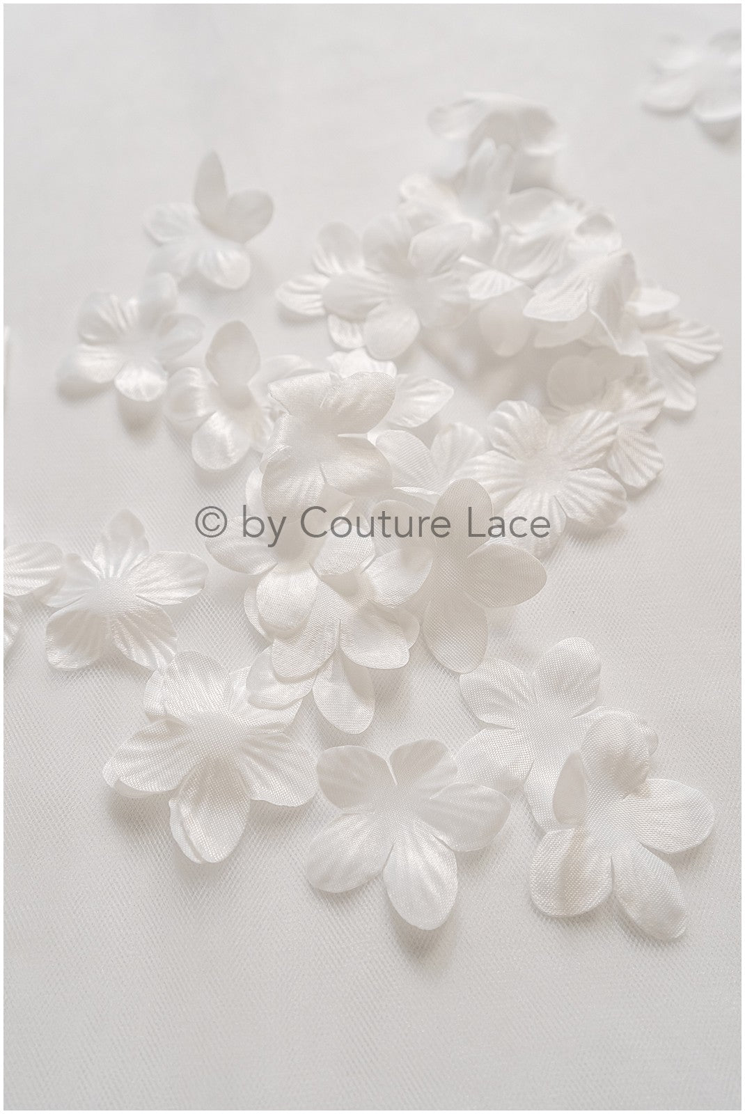 9g. 3D Sew On Flowers/ 3D Bridal Satin Flower/ 3D Flowers for Wedding Dress// A24-429 (FL-040)