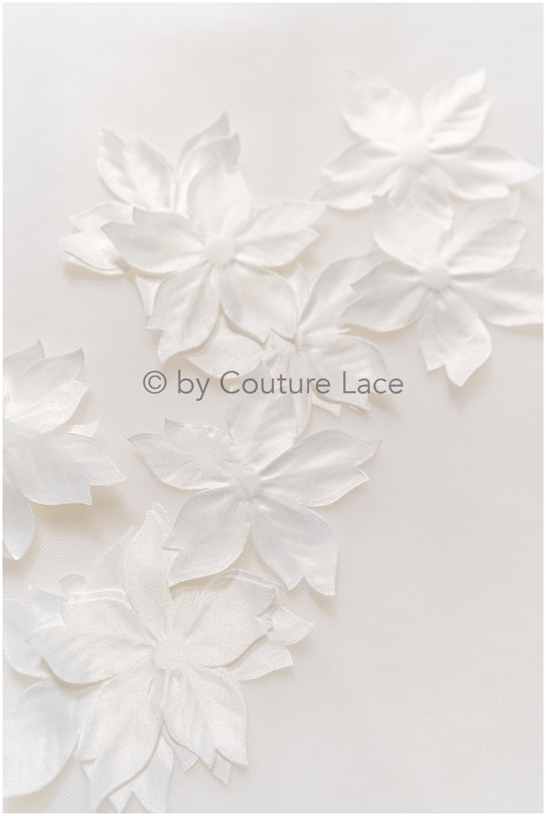 26g. 3D lace flowers/ 3D flowers sew on/ 3D flowers lace applique/ wedding dress lace applique// A24-442