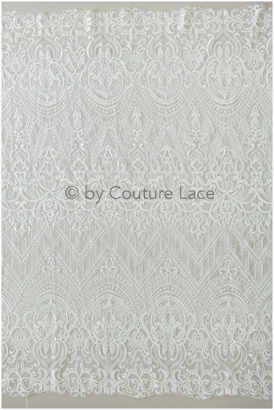 Boho-Baumwoll-Spitzenstoff für Hochzeitskleid, Stickerei-Spitzenstoff für Boho-Bräute, geometrische Baumwollspitze, Boho-Brautkleid-Spitze// L19-248
