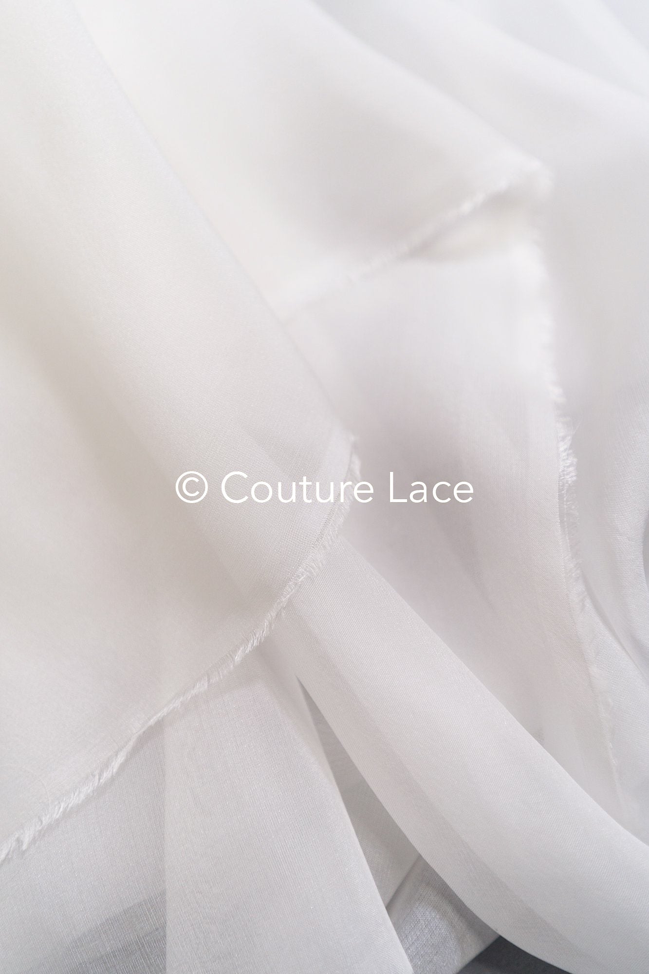 Silk Chiffon 6MM – Elegant, transparent fabric for wedding dresses made of real silk // R-132