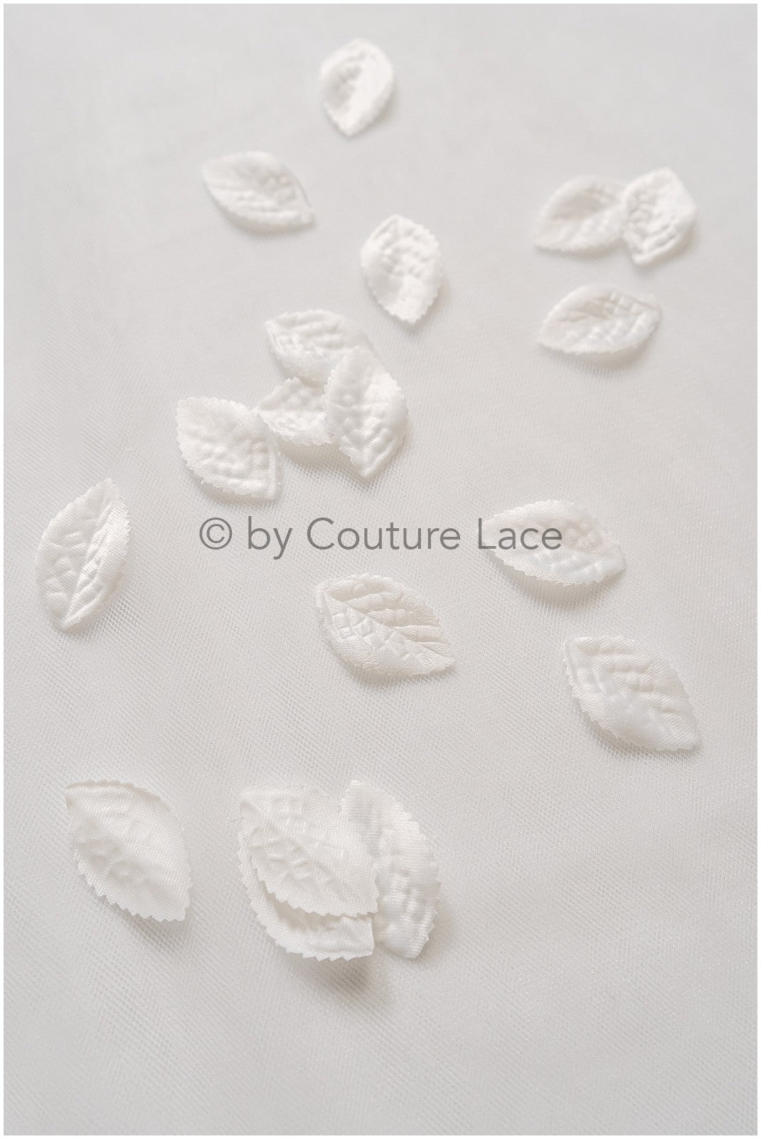 8g. 3D leaf/ 3D flowers sew on/ 3D flower lace applique/ wedding dress lace applique// A24-433