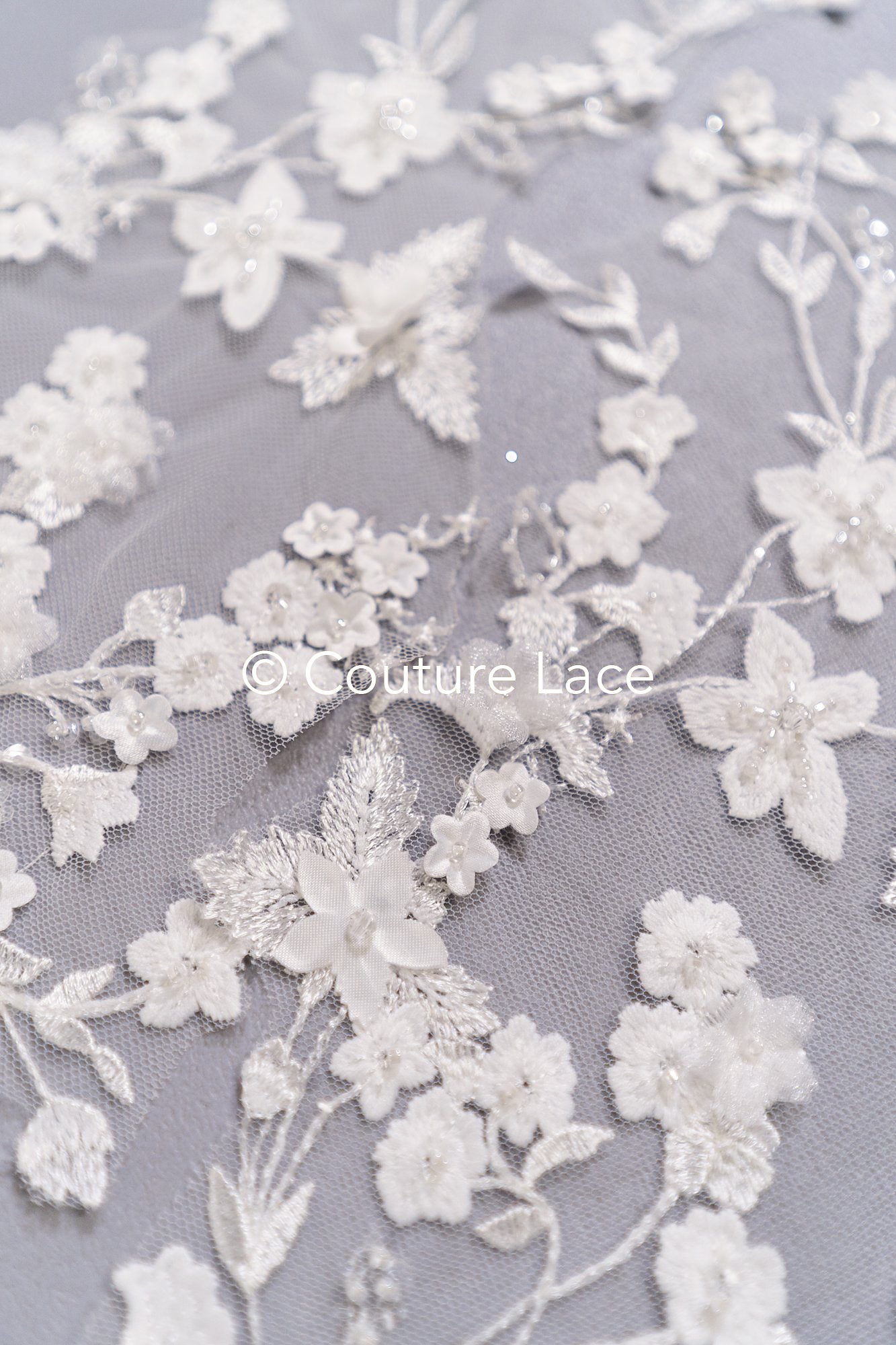 Bestickte Blumen Applikation/ Blumen Spitzen Applikationen/ romantische Blumen Spitze für Brautkleider // A25-472