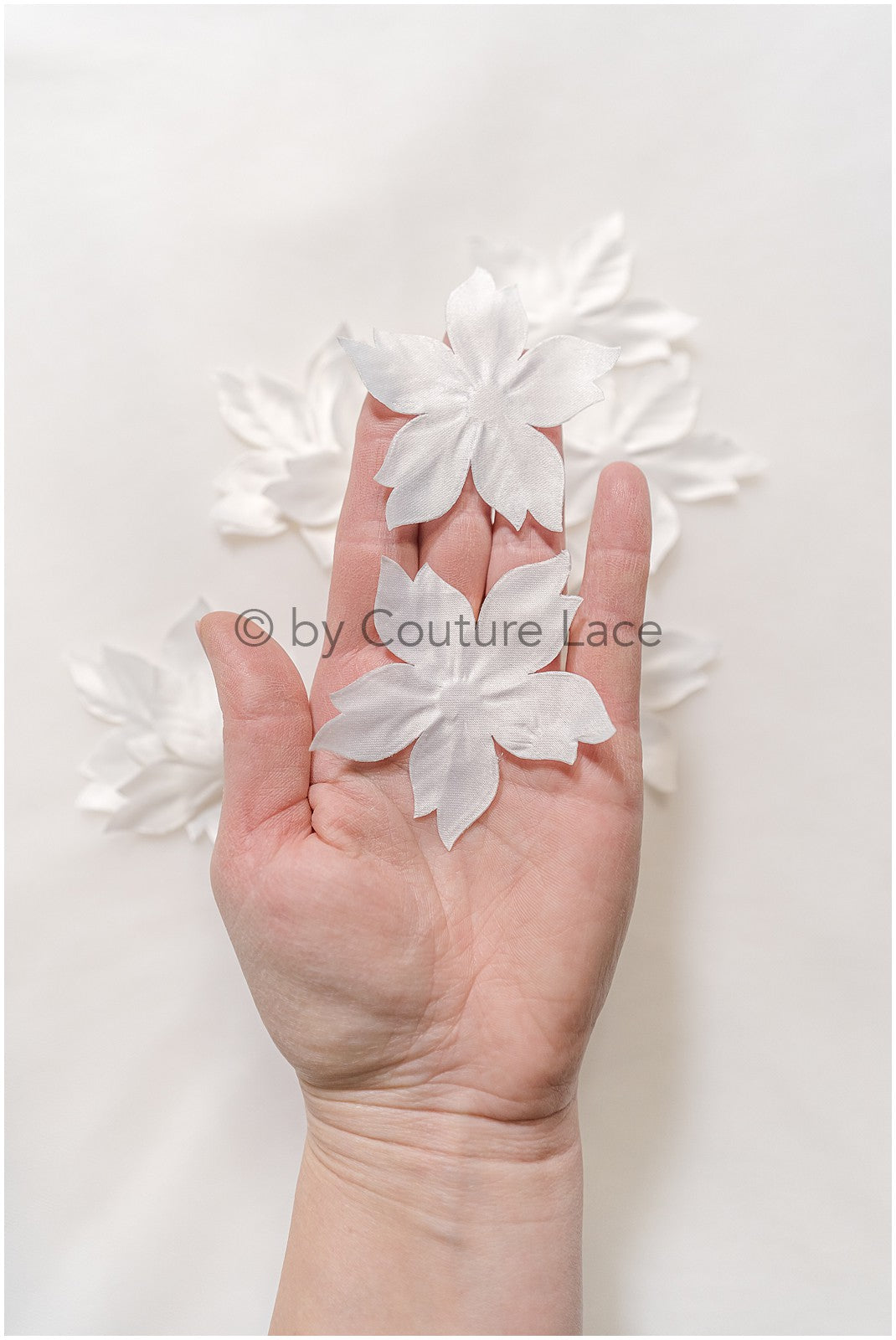 26g. 3D lace flowers/ 3D flowers sew on/ 3D flowers lace applique/ wedding dress lace applique// A24-442