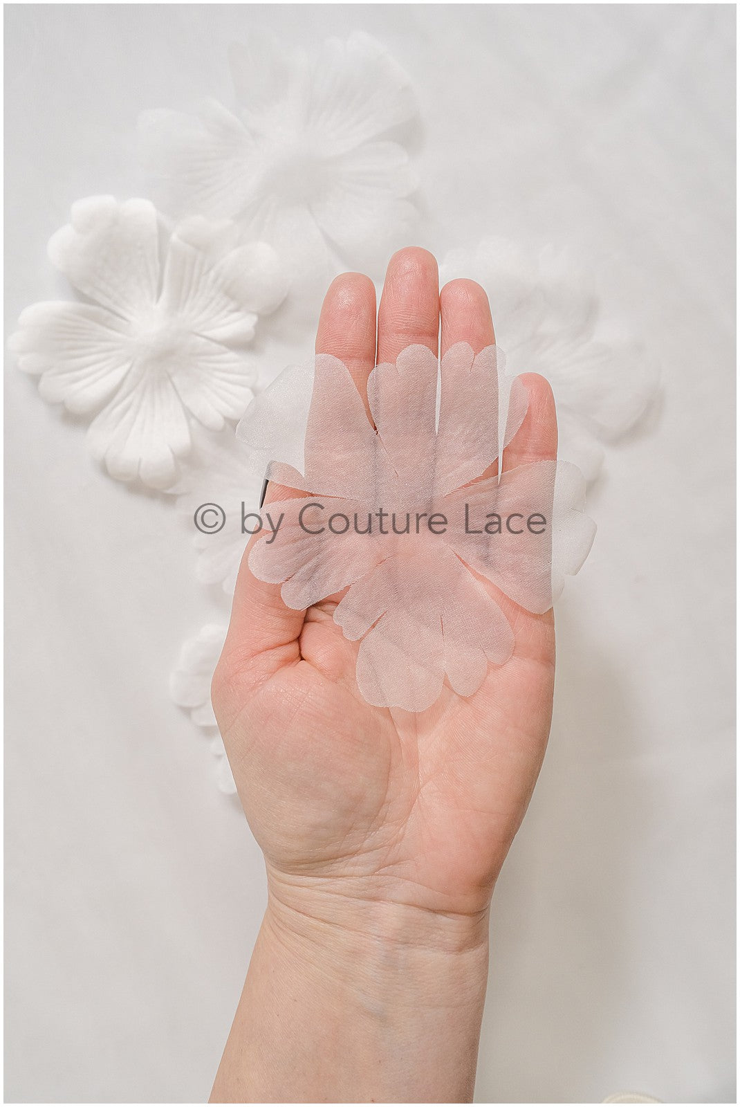18g. 3D lace flowers/ 3D flowers sew on/ 3D flowers lace applique/ wedding dress lace applique// A24-450