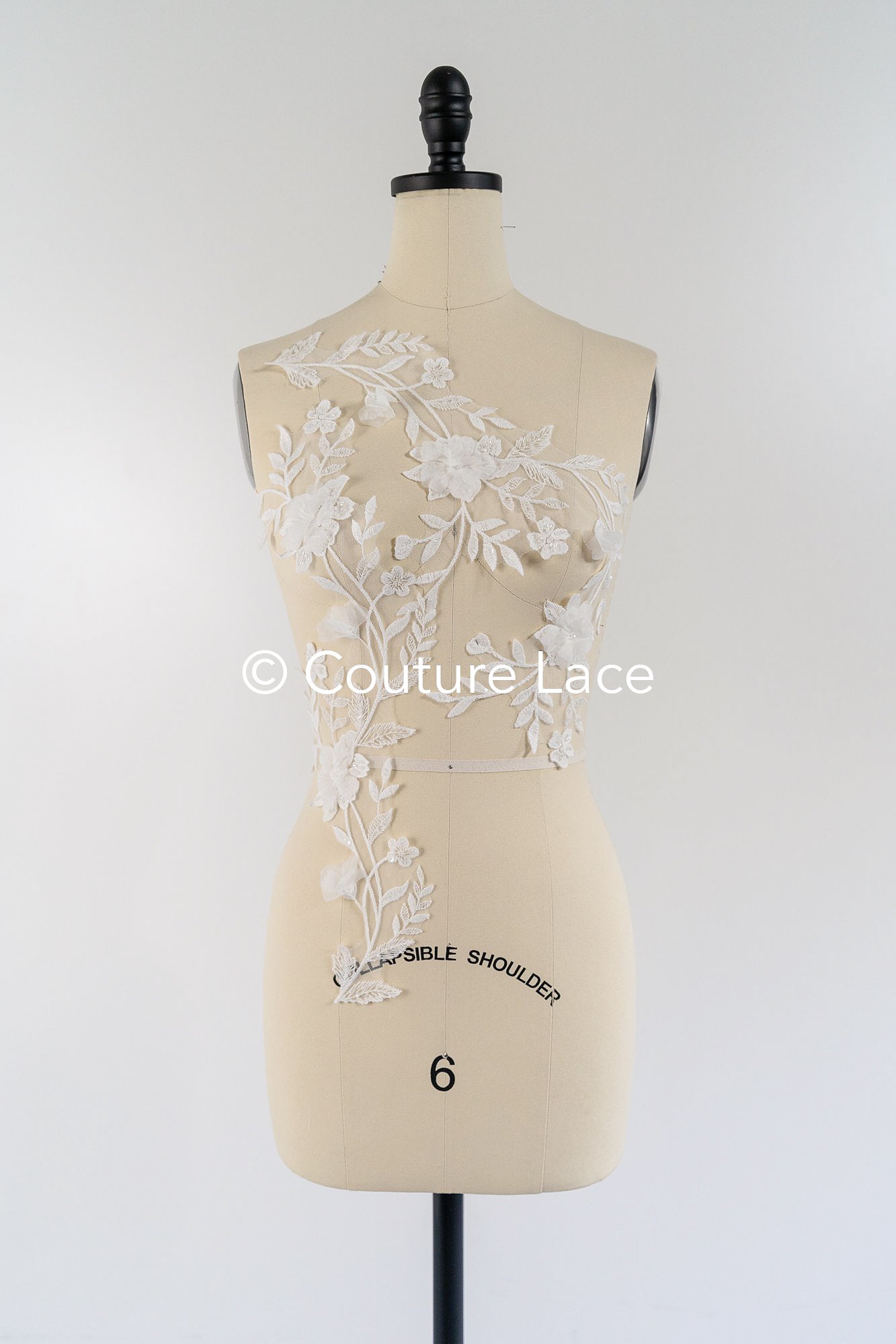3D Blumen Applikationen für Brautkleider // A25-473