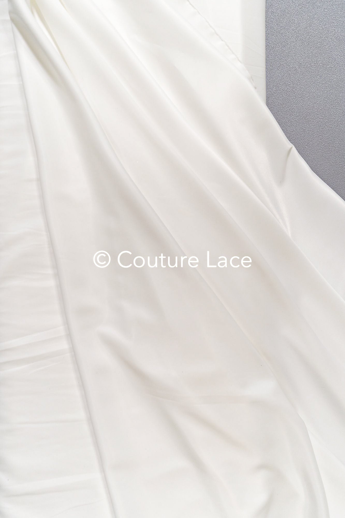 Stretch satin fabric for stretchable wedding dresses and skirts // R-128