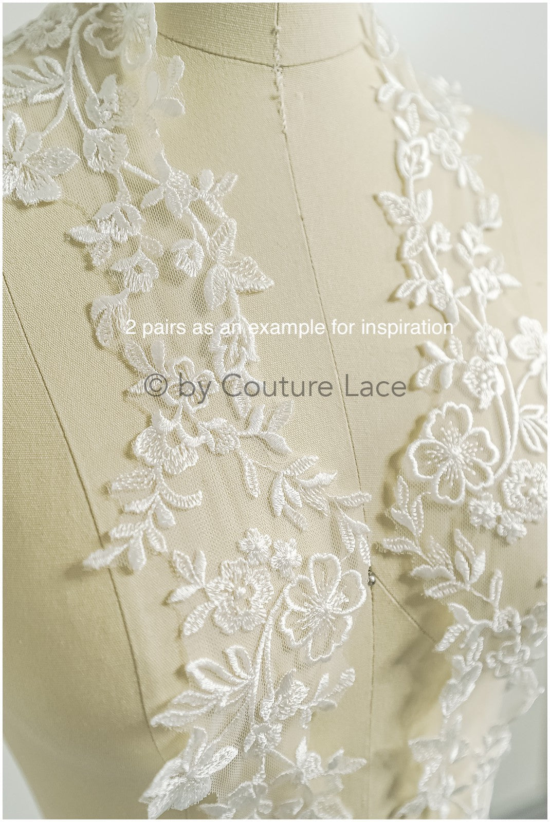 Brautspitze Borte Weiß/ Spitzenborte off-white / Braut Borte/ Spitzenborte für Brautkleid// T24-225