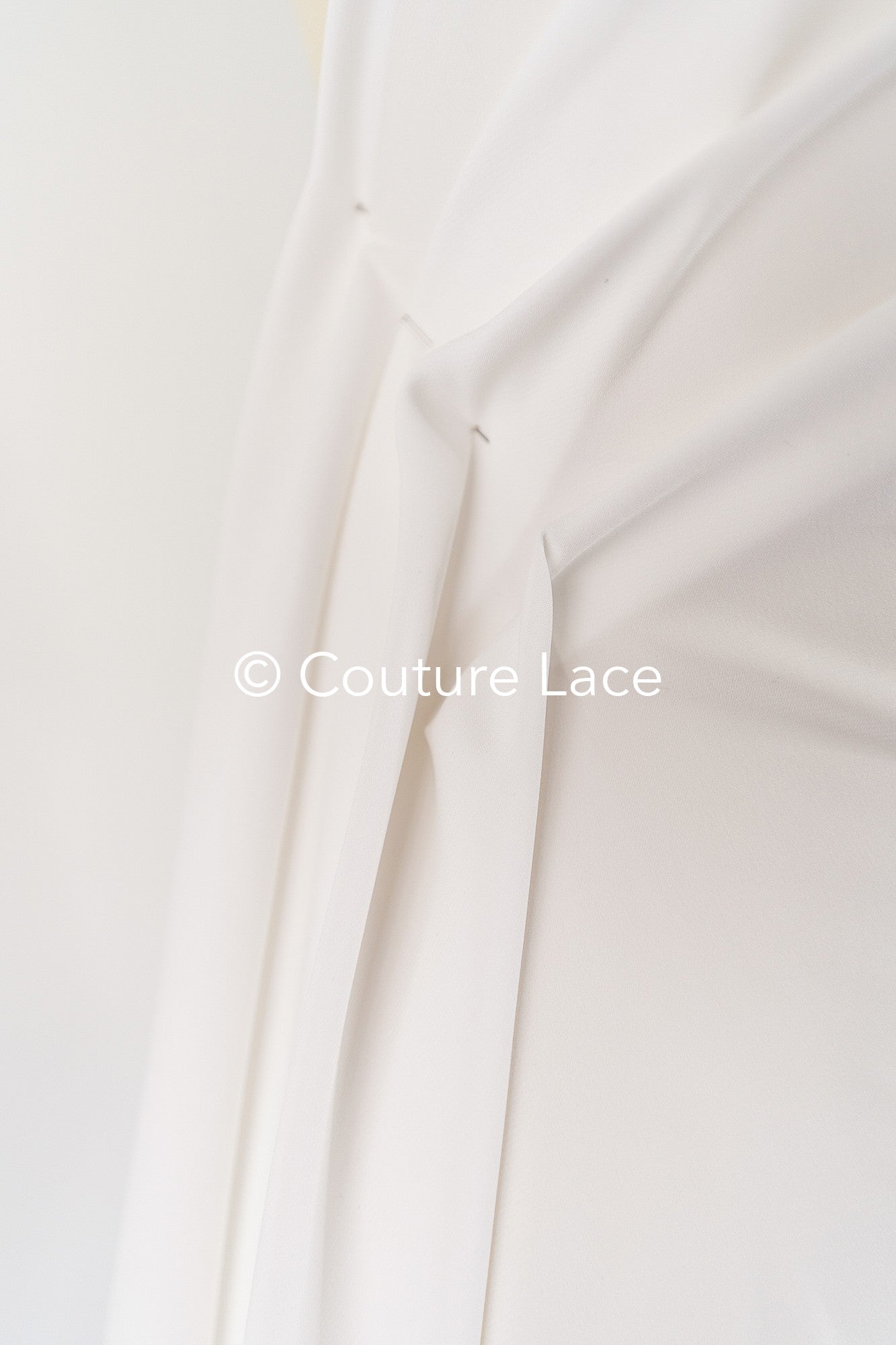 Stretch satin fabric for stretchable wedding dresses and skirts // R-128