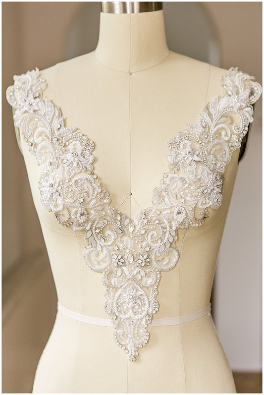 Kristall-Halskette, Braut-Halskette, Hochzeitsschmuck, Strass-Halskette, Handbeaded Swarovski Halskette// E-013