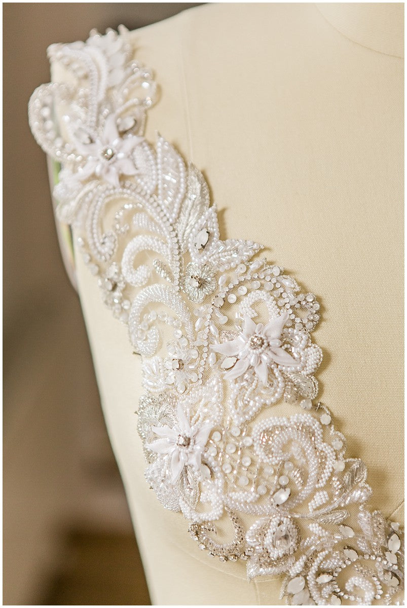 Kristall-Halskette, Braut-Halskette, Hochzeitsschmuck, Strass-Halskette, Handbeaded Swarovski Halskette// E-013