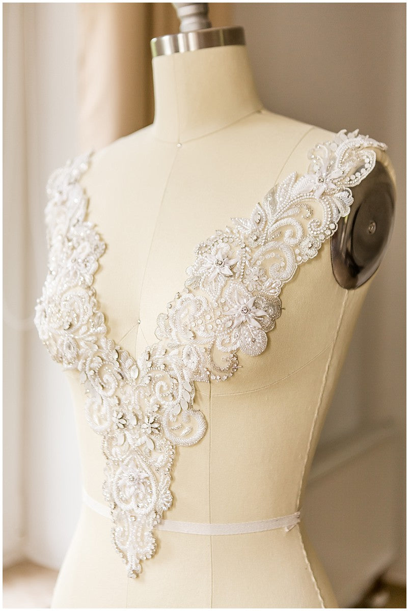 Kristall-Halskette, Braut-Halskette, Hochzeitsschmuck, Strass-Halskette, Handbeaded Swarovski Halskette// E-013