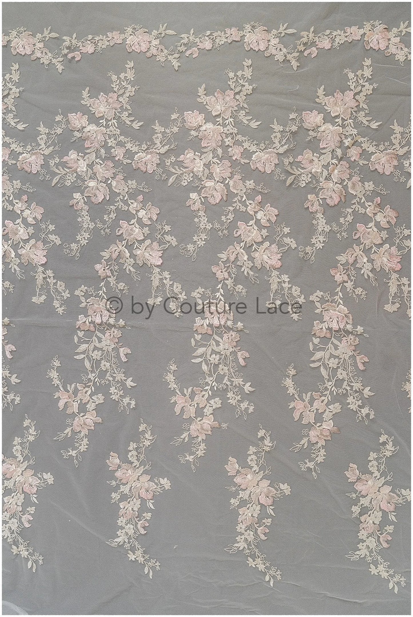 Farbiger Blumen Spitzenstoff/ romantische Pastell Spitze/ Abendkleid Spitze/ Blumen Spitzenstoff/ bestickte Farbe Hochzeitsstoff// L19-258
