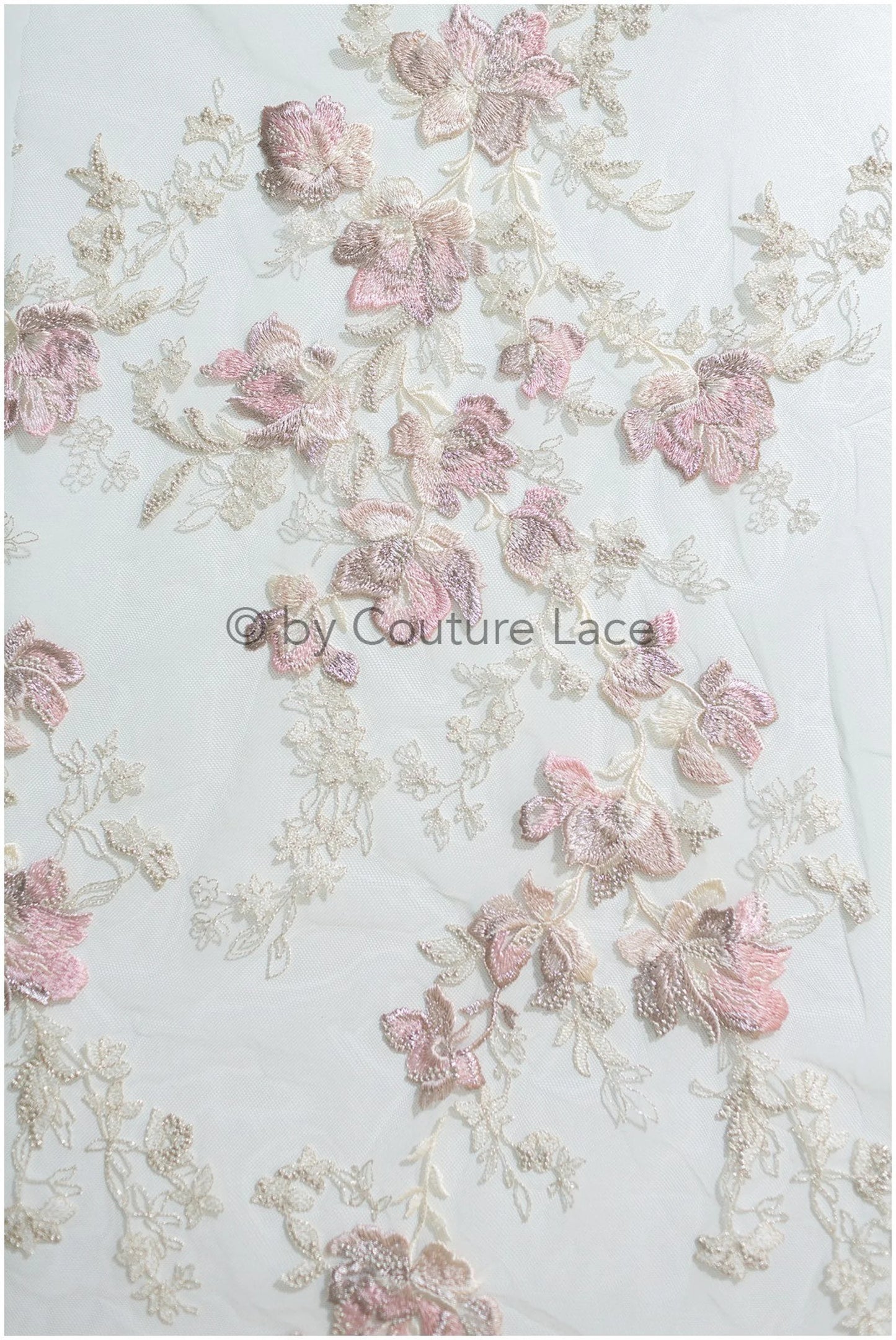 Farbiger Blumen Spitzenstoff/ romantische Pastell Spitze/ Abendkleid Spitze/ Blumen Spitzenstoff/ bestickte Farbe Hochzeitsstoff// L19-258