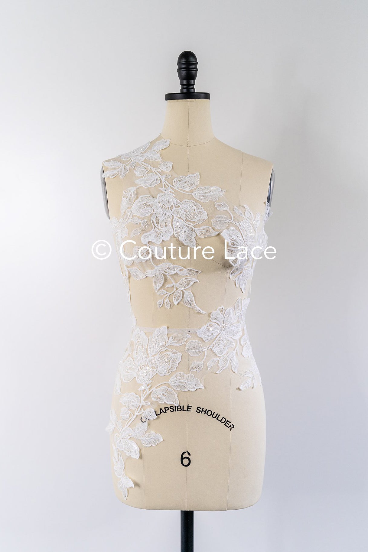 Flower Applique/ Pearl Bridal Patch/ Wedding Dress Lace Applique/ Pearl Bridal Patch/ A23-338