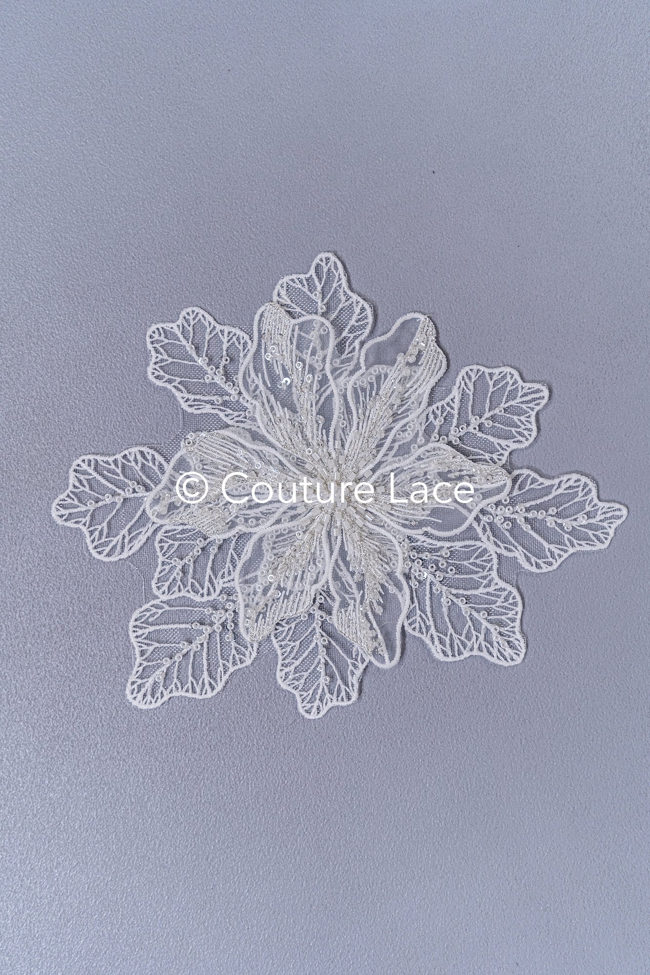 TEMPLATE - Elegant bridal lace applique/ unique wedding dress embellishments for your big day