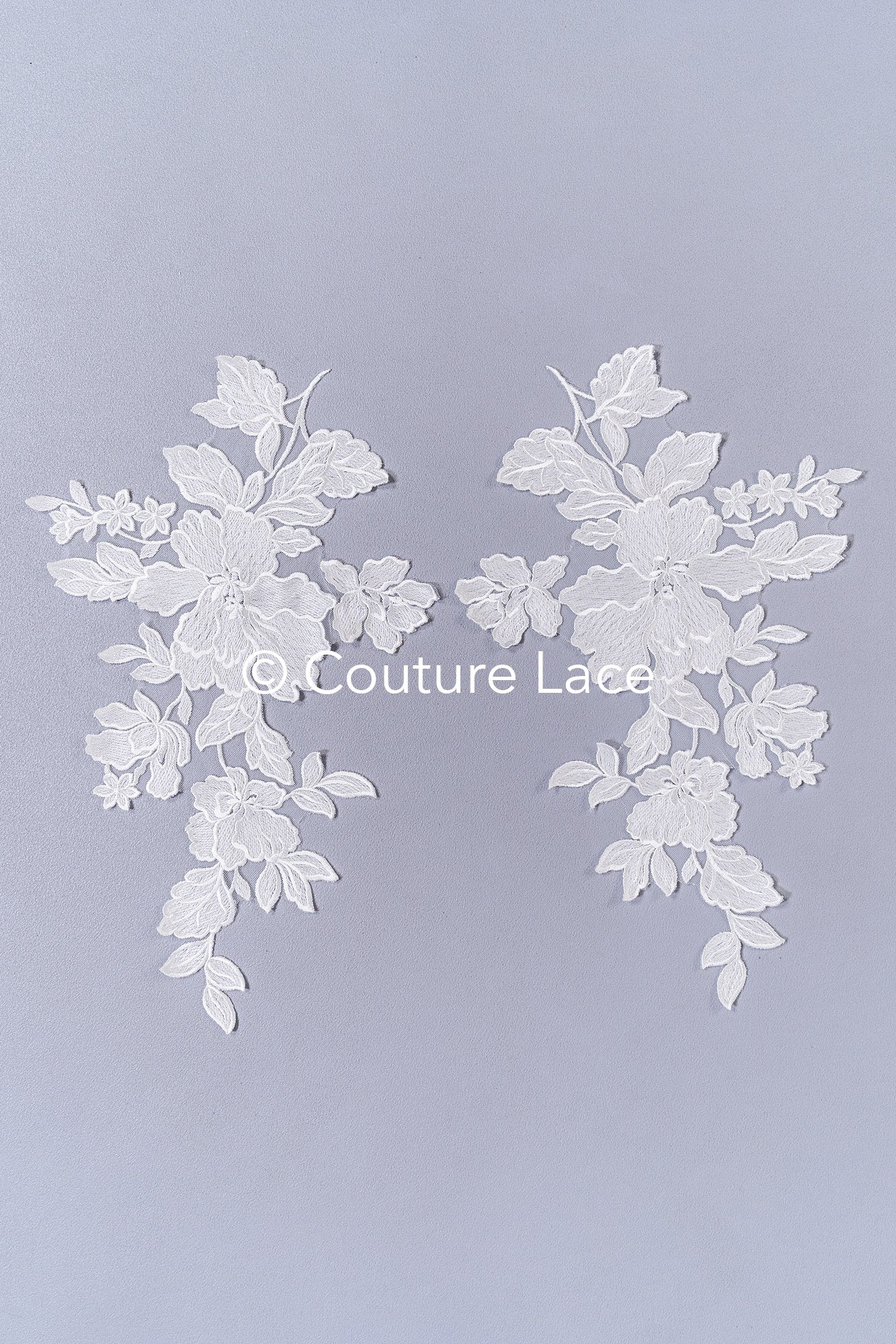 Elegante Braut-Spitzenapplikation/ einzigartige Brautkleid-Verzierungen für Ihren großen Tag// A24-463