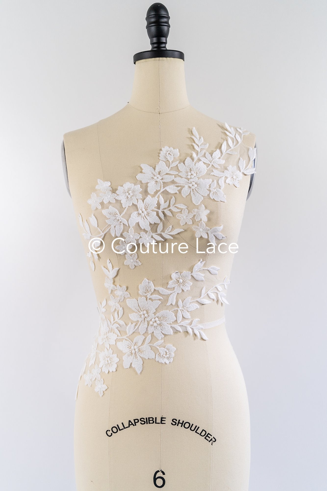 Hochzeit Blumen Applikation/ Blumen Spitzen Applikationen/ romantisches Kleid Applikationen/ Blatt Applikationen// A25-491