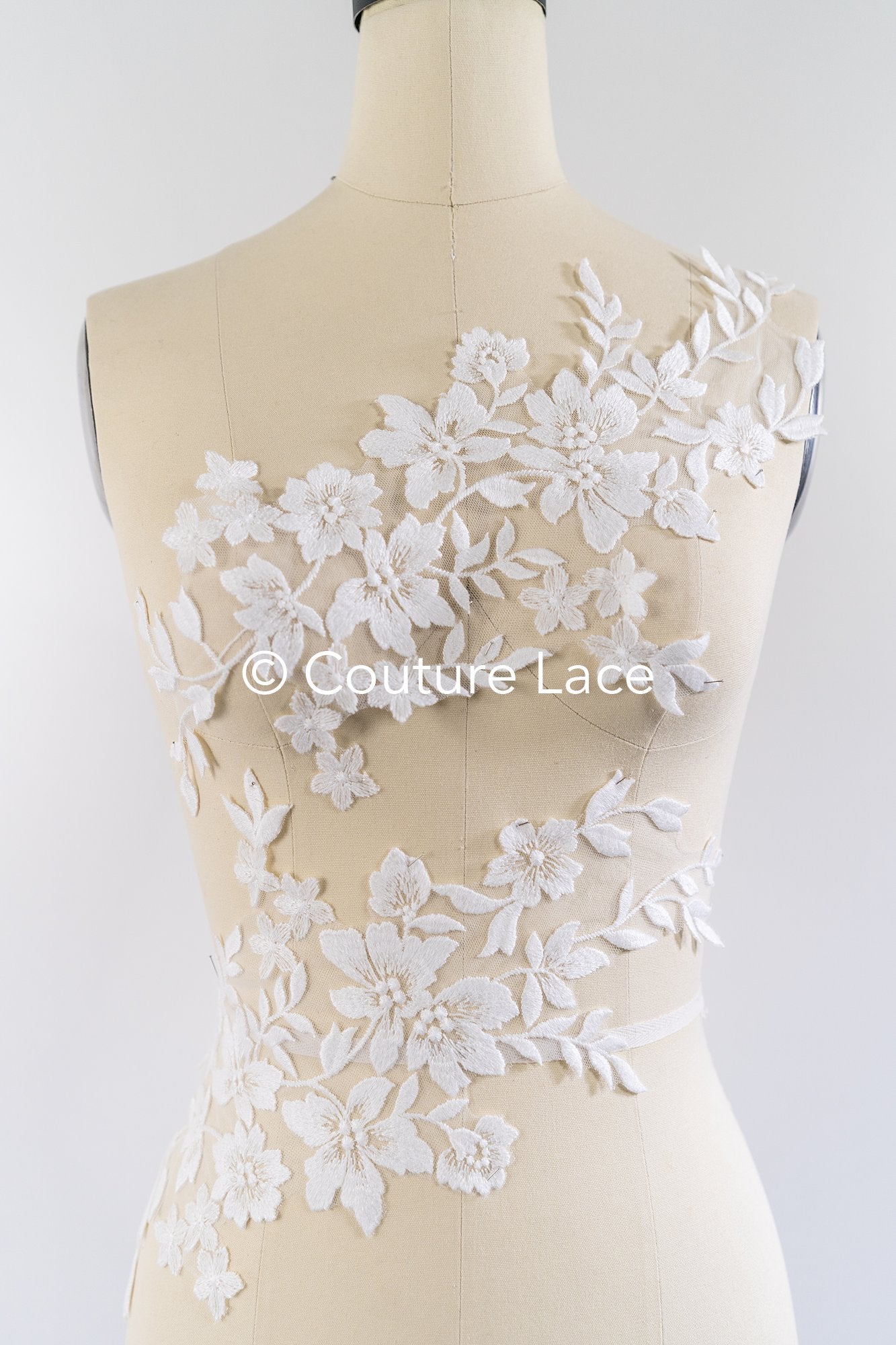 Hochzeit Blumen Applikation/ Blumen Spitzen Applikationen/ romantisches Kleid Applikationen/ Blatt Applikationen// A25-491