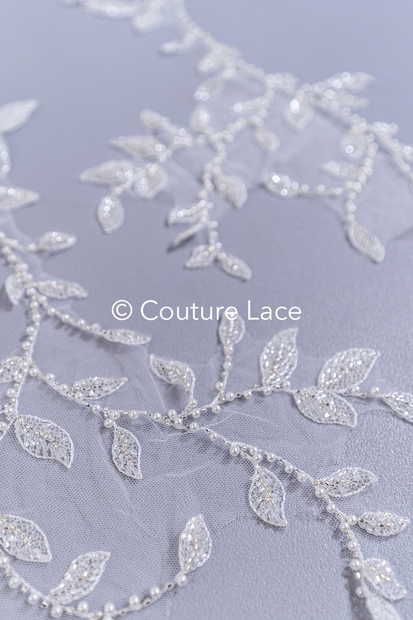 Beaded embroidered flower appliqués for wedding dresses/ bridal lace bead motifs // A25-511