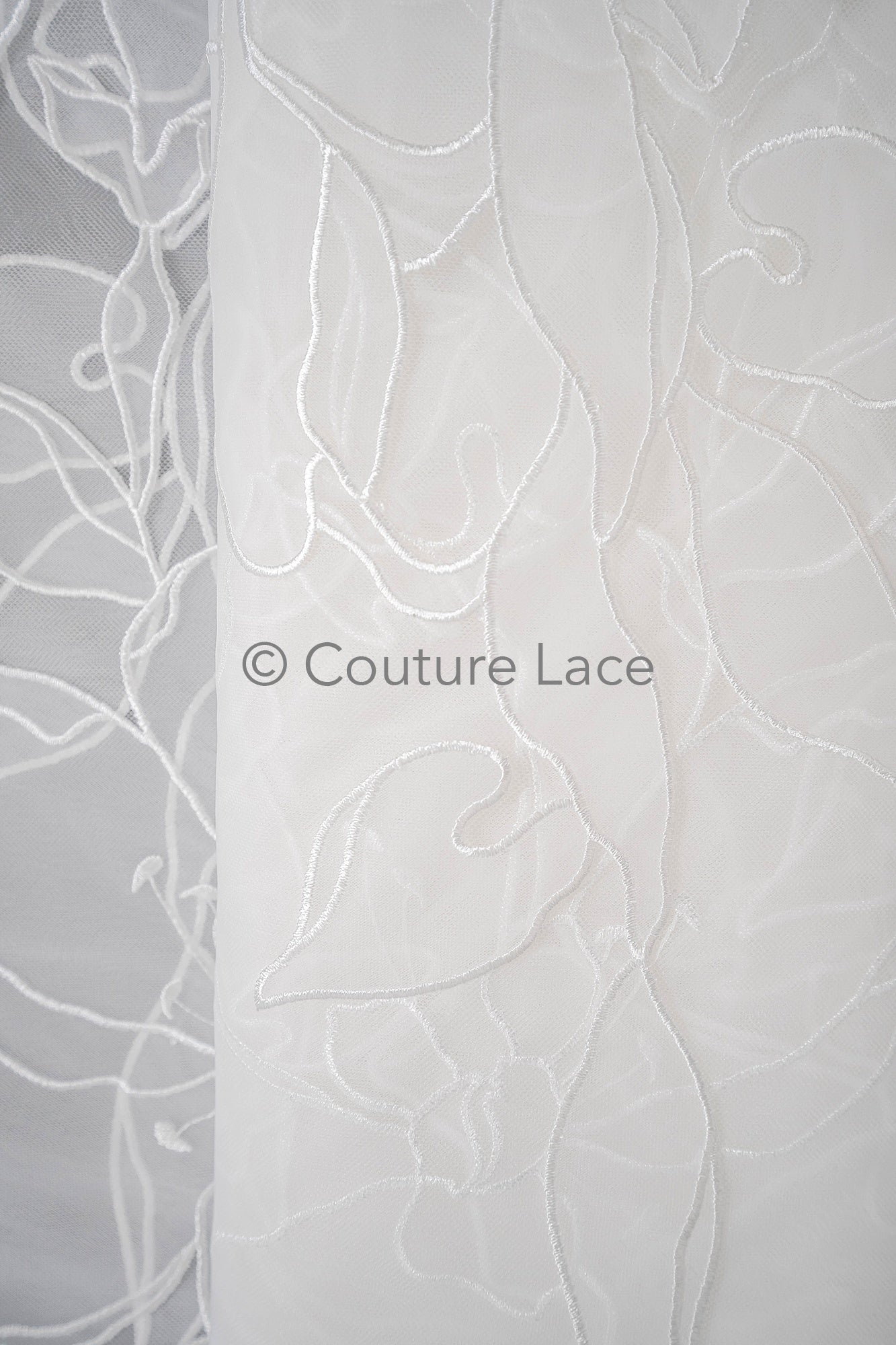 Floral bridal lace/ bridal lace material/ cream bridal lace/ floral wedding lace/ couture lace // L23-583