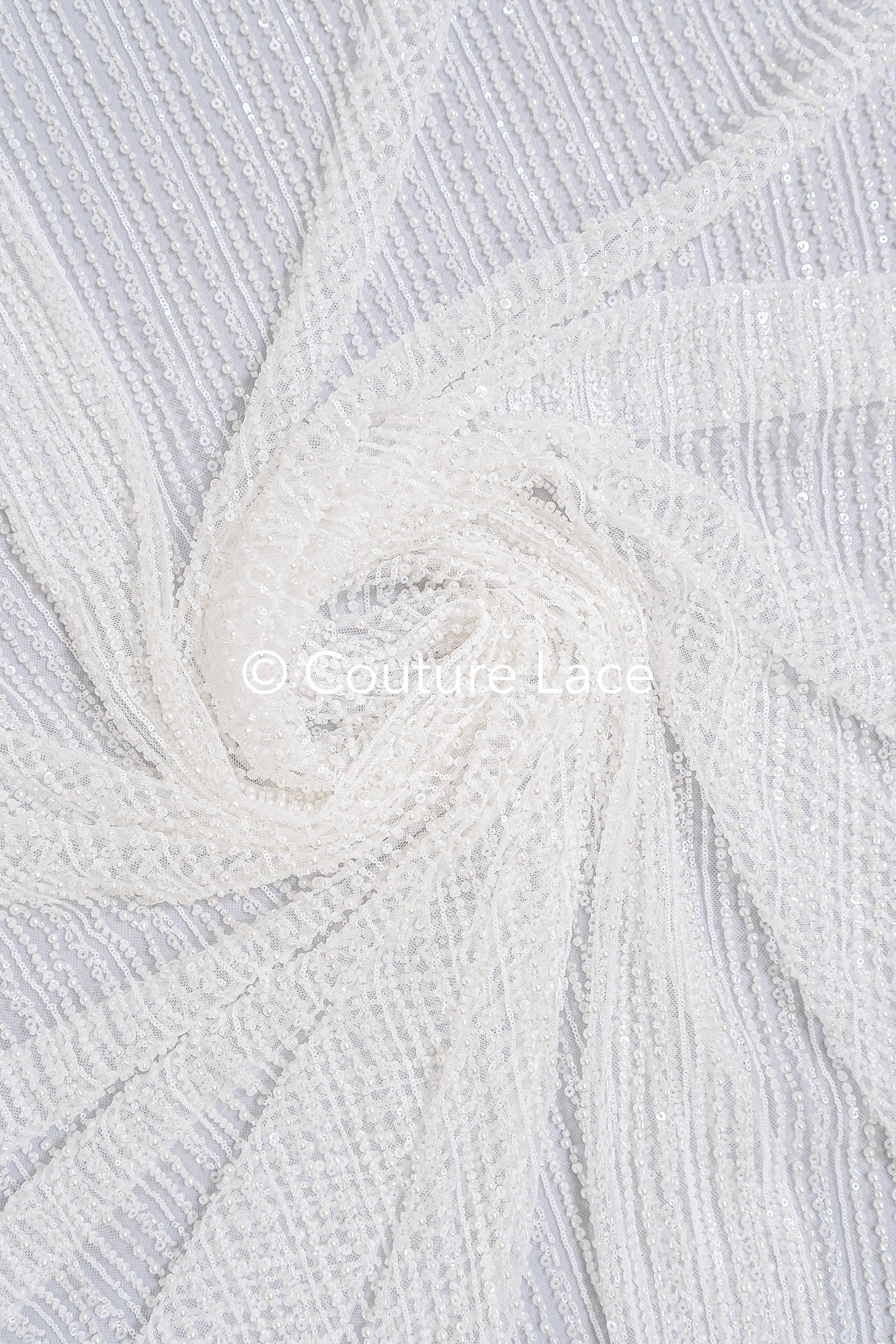 Perlen-Spitzenstoff/ Couture-Spitzenstoff/ Braut-Spitzenstoff/ Perlen-Spitzenstoff// L24-673