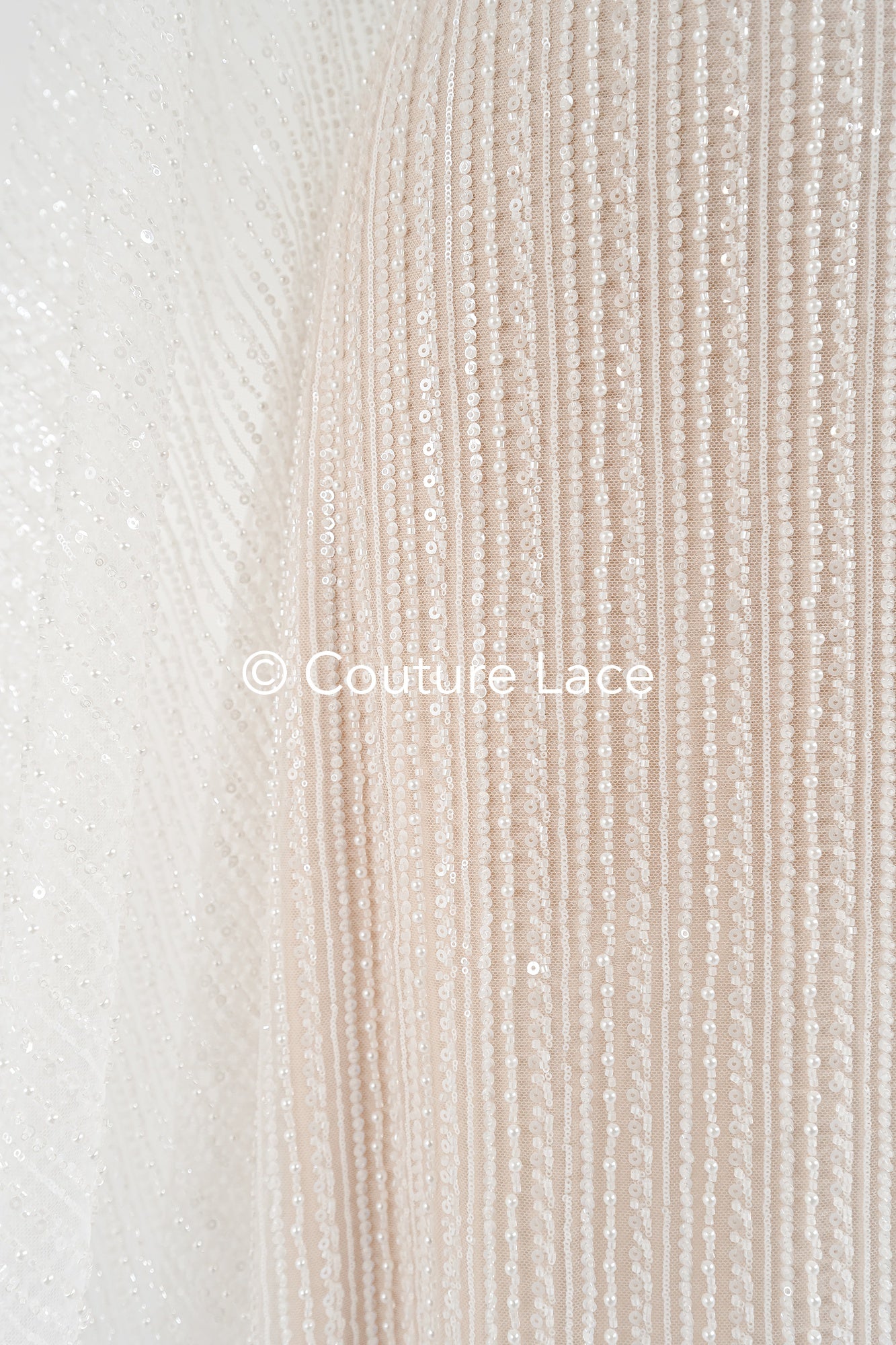 Perlen-Spitzenstoff/ Couture-Spitzenstoff/ Braut-Spitzenstoff/ Perlen-Spitzenstoff// L24-673