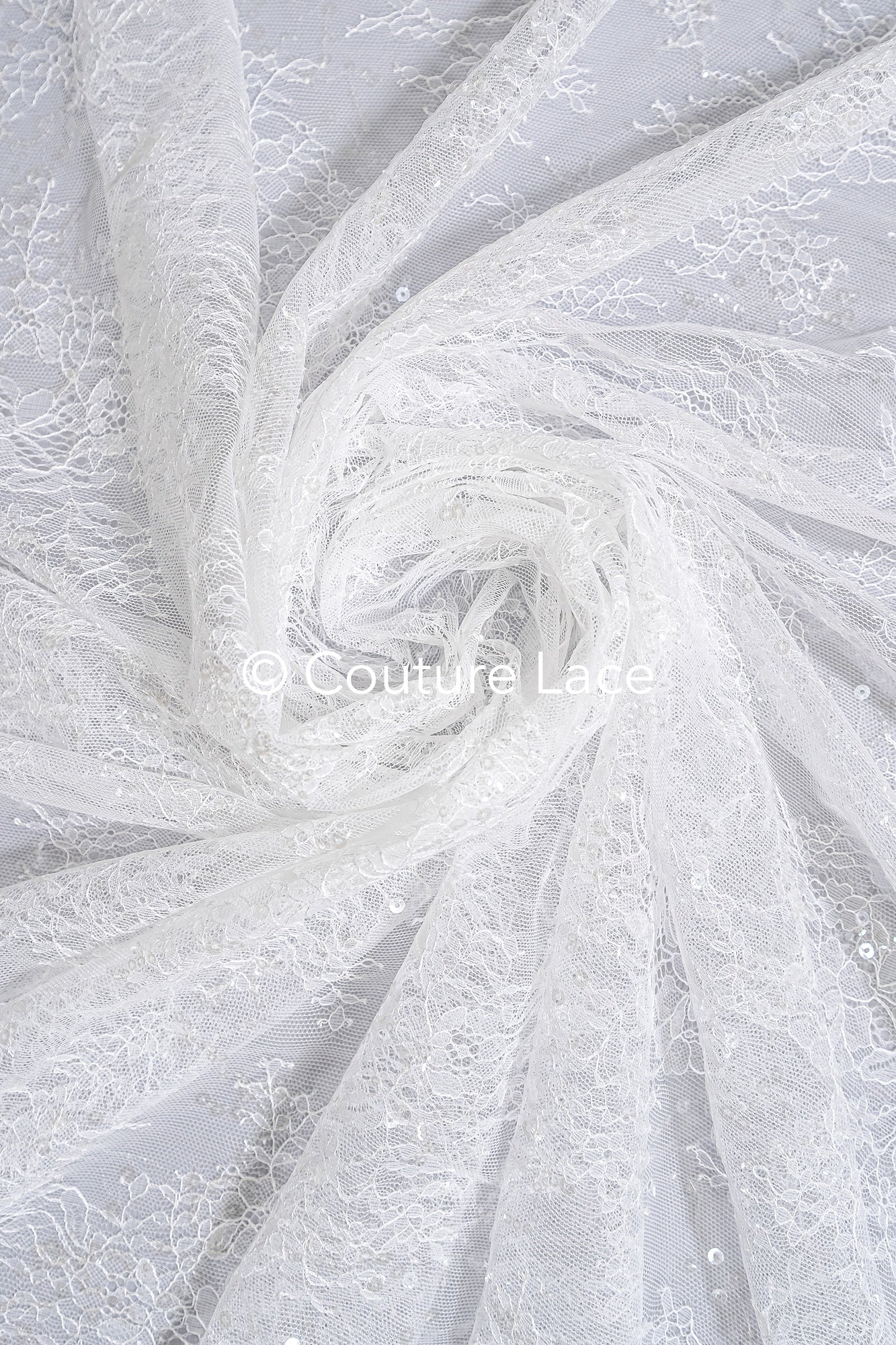 Floral bridal lace/ bridal lace fabric/ off-white bridal lace/ embroidered wedding lace/ couture lace/ L24-678