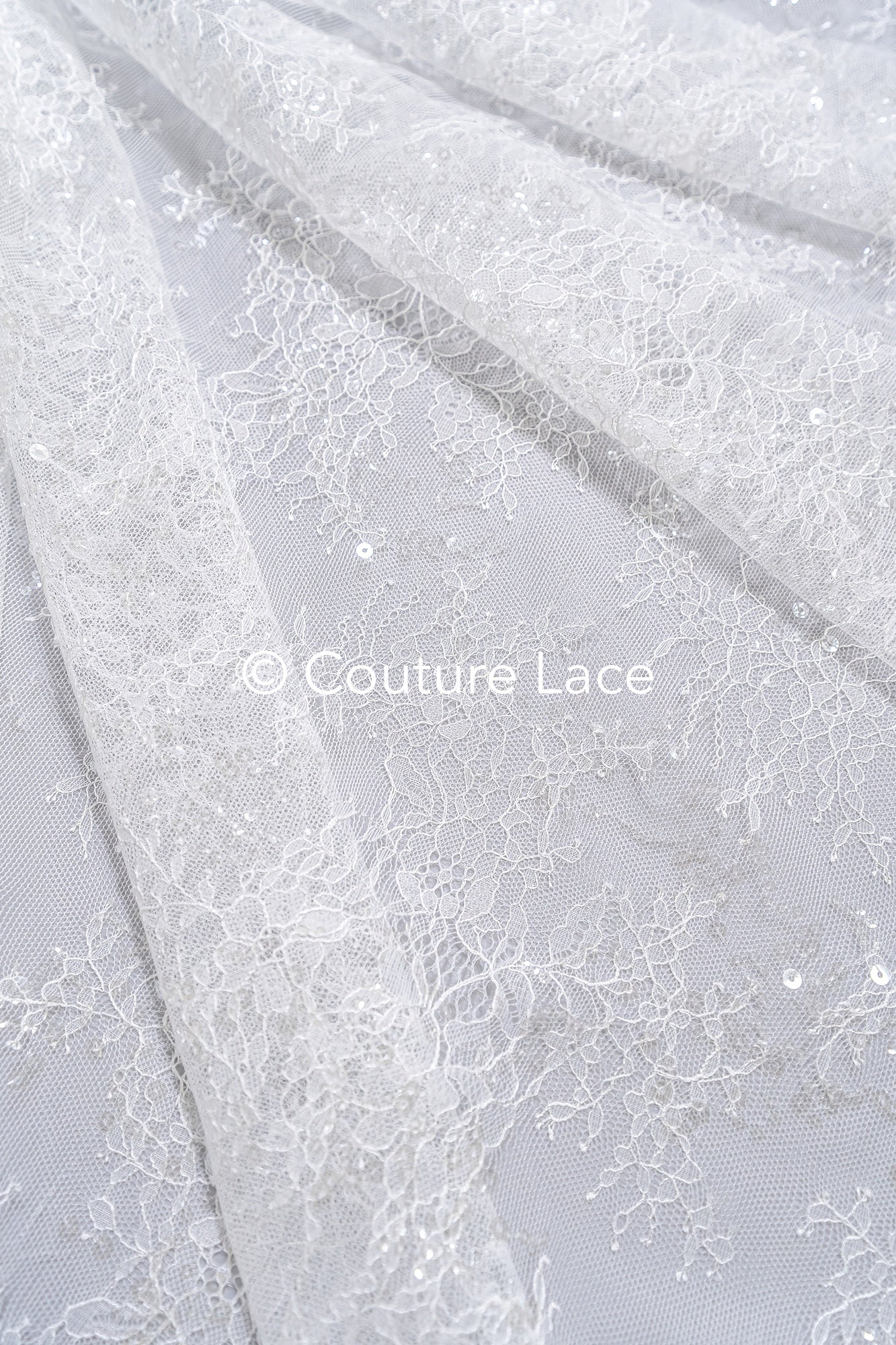 Floral bridal lace/ bridal lace fabric/ off-white bridal lace/ embroidered wedding lace/ couture lace/ L24-678