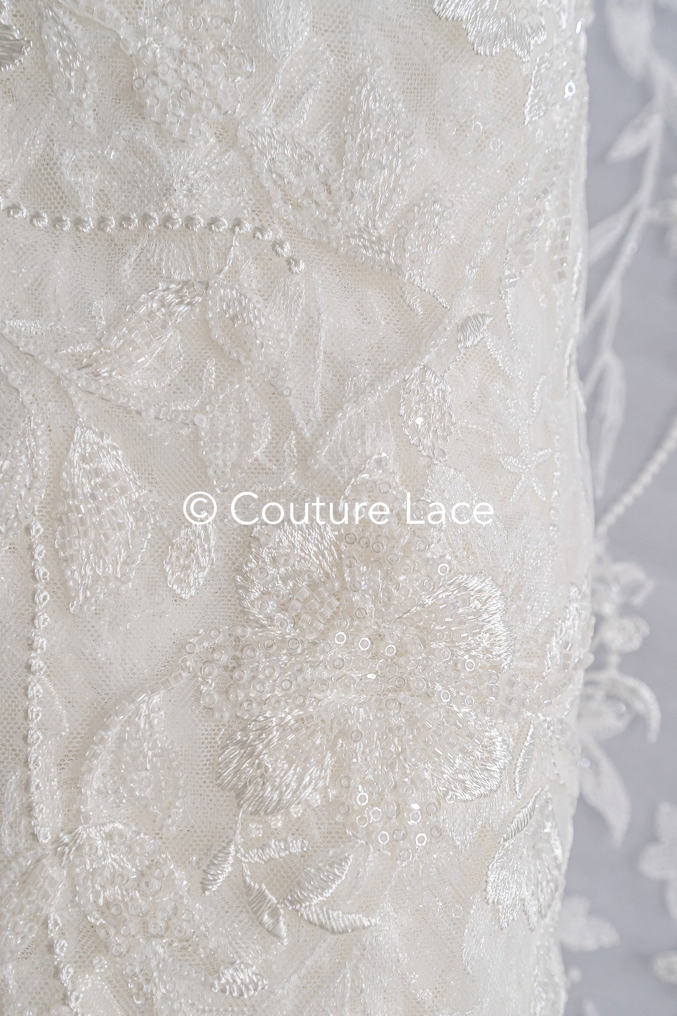 Perlen-Spitzenstoff/ Couture-Spitzenstoff/ Braut-Spitzenstoff/ Perlen-Spitzenstoff// L24-690
