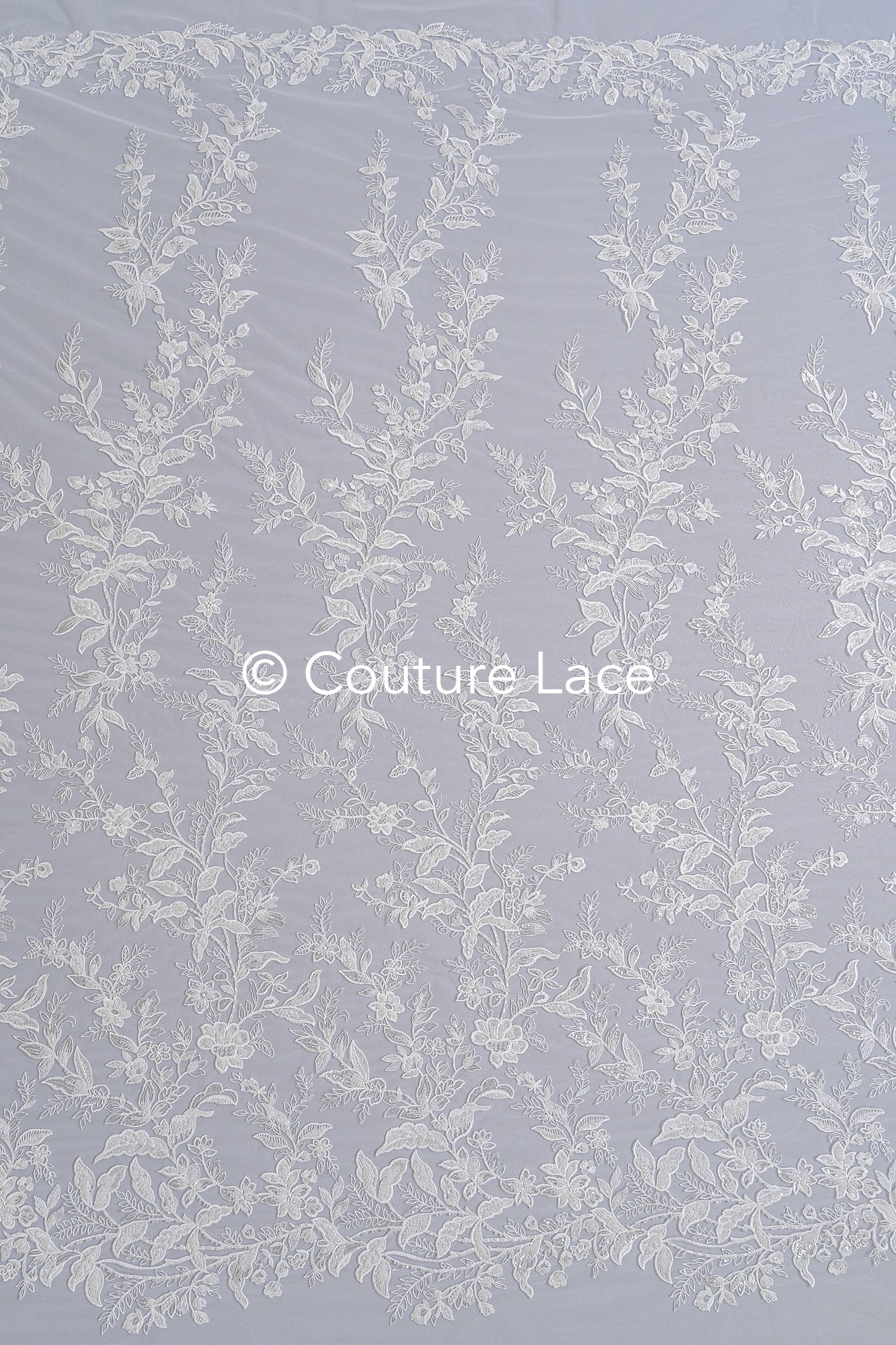 Beaded lace fabric/ Couture lace fabric/ Bridal lace fabric/ Beaded lace fabric// L24-695