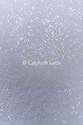 Fine sequin embroidered tulle fabric for glittering wedding dresses, sequin tulle for bridal wear // L25-076N