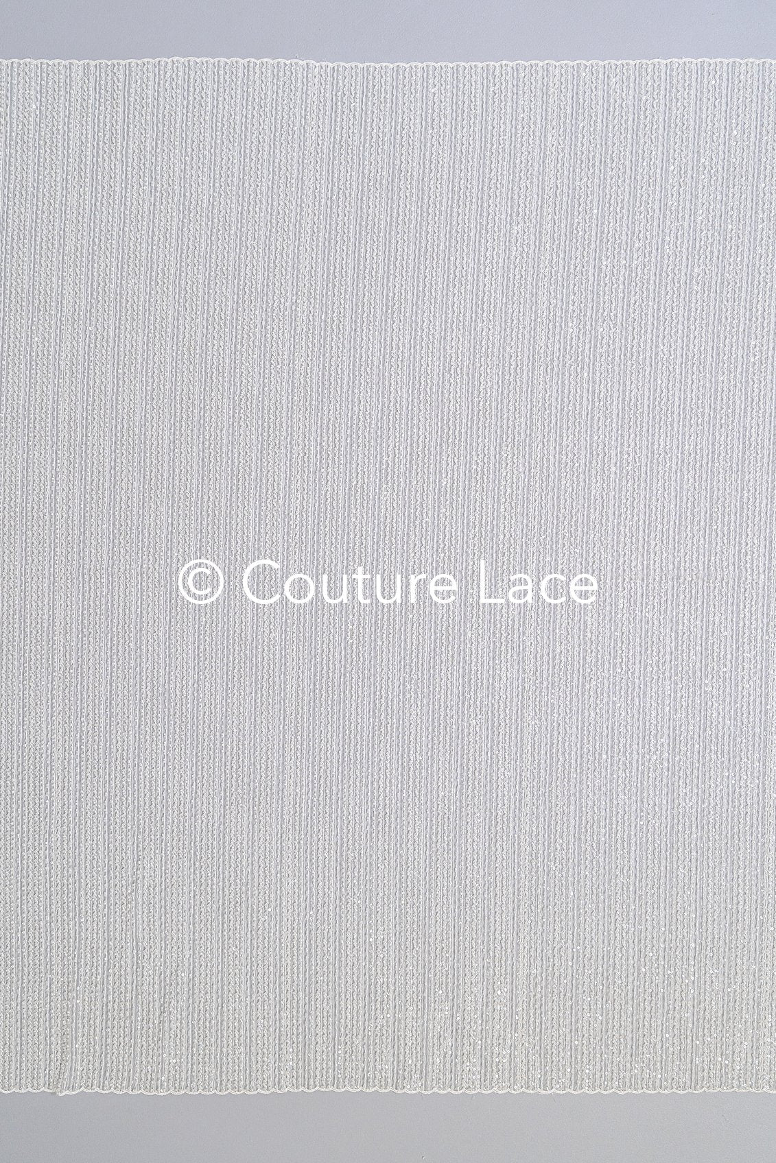 Glitzernde Pailletten Spitze mit Streife-Muster für Brautkleider & Hochzeitsmode // L25-716