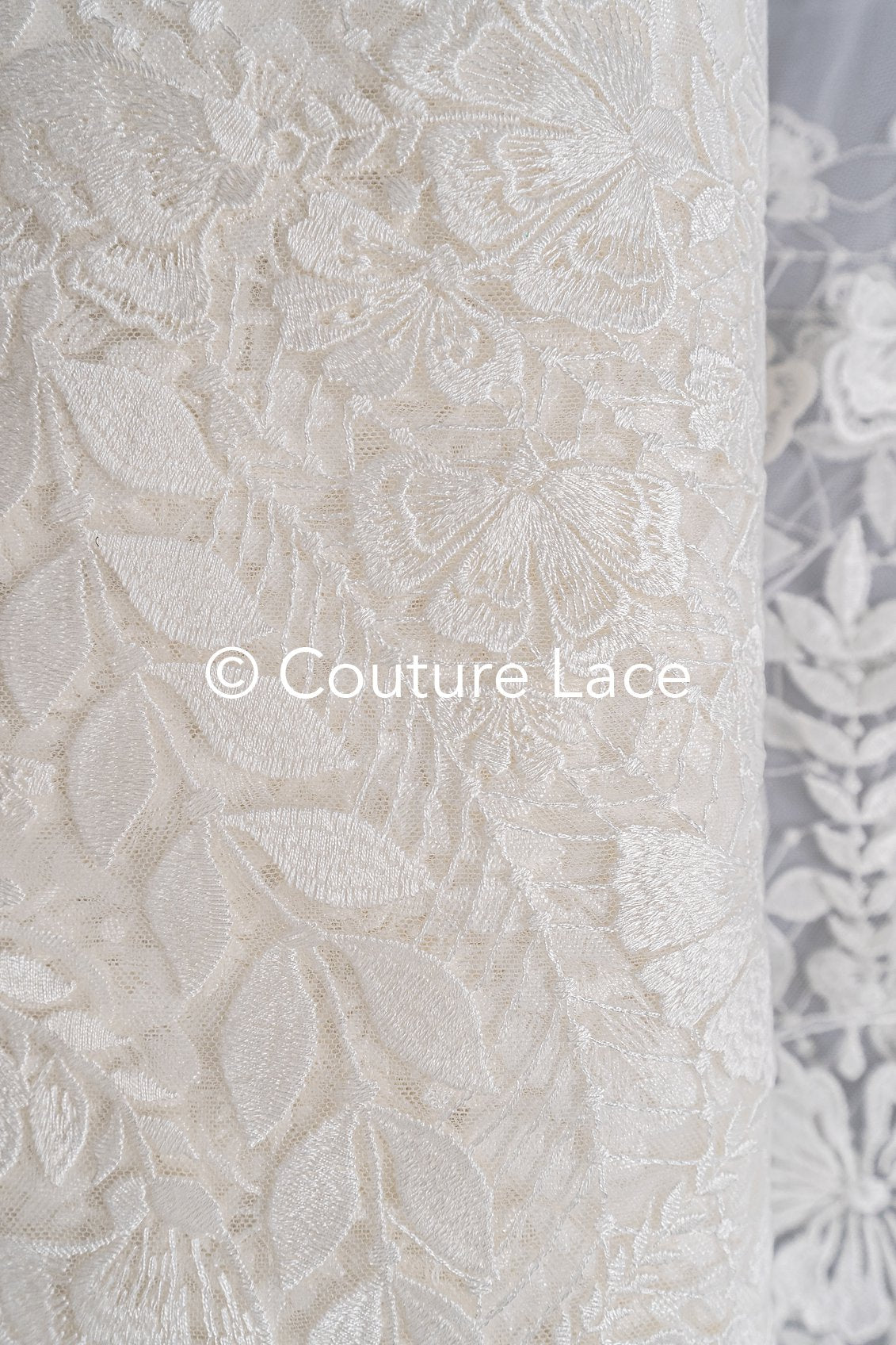 High-quality floral bridal lace/ Finest bridal lace with floral pattern// L25-753